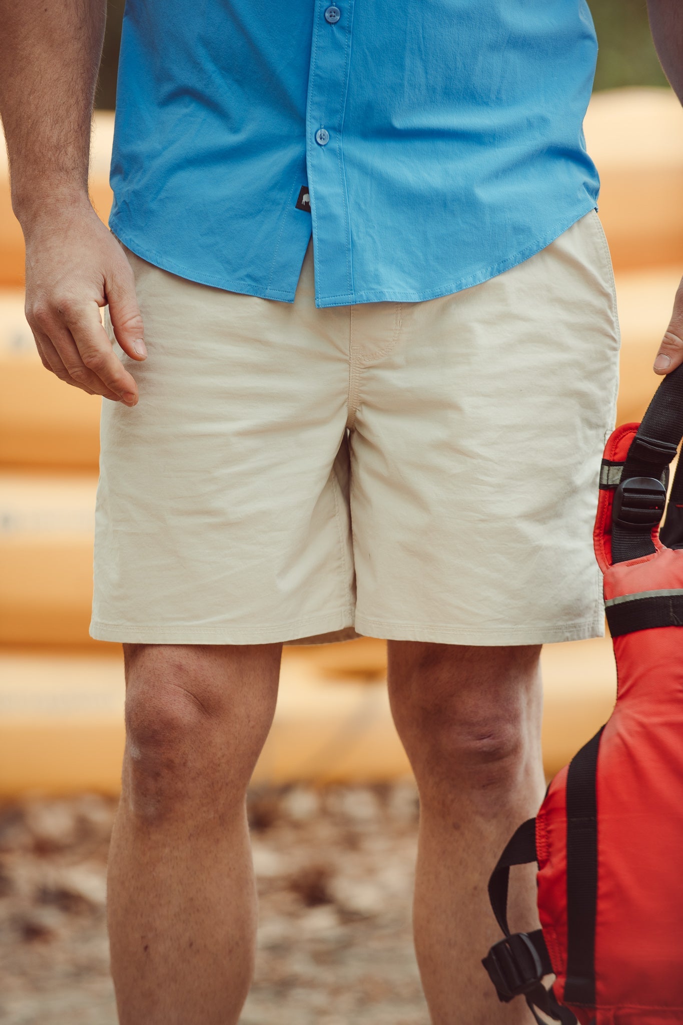 Stretch Poplin Deck Shorts - Comfortable & Stylish Men's Casual Shorts for Summer, Beach, and Outdoor Activities