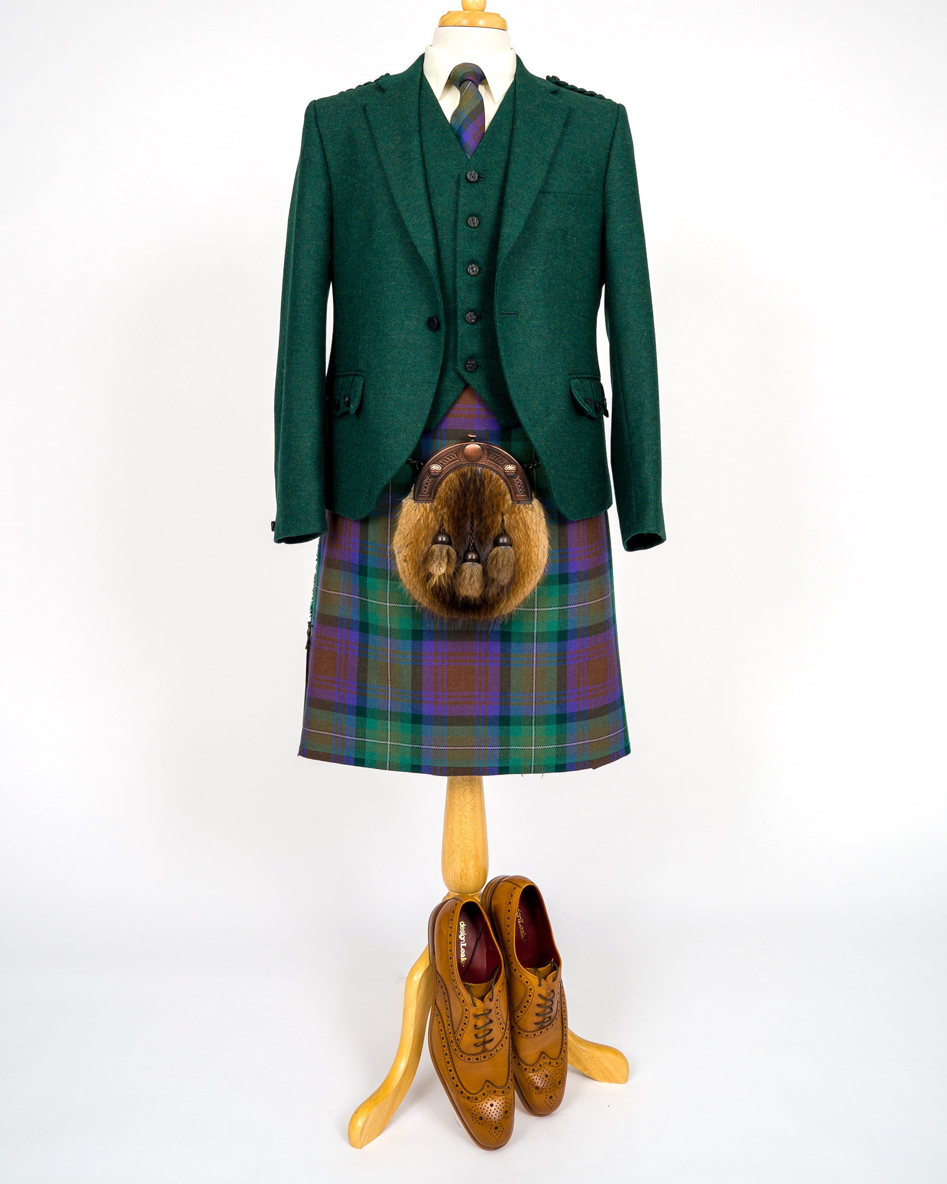 Stylish Dark Green Tweed Crail Outfit for Women - Vintage Inspired Two-Piece Suit Set | Perfect for Office Wear, Cocktail Parties & Formal Events