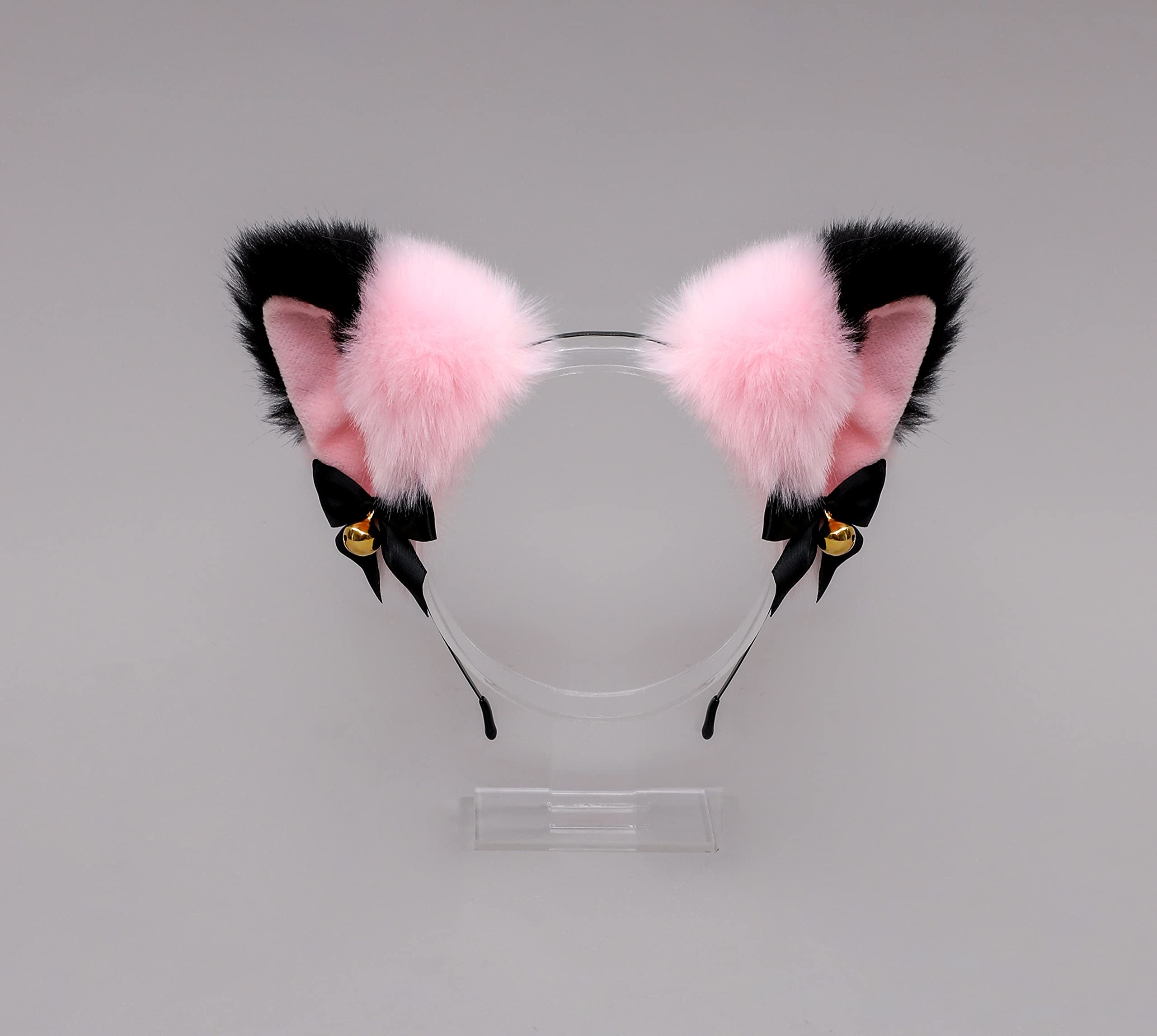 Fxaelian Animal Fox Cat Dog Ears Headband - Cute Fluffy Cosplay Costume Accessories for Halloween, Party, Anime Conventions & Photoshoots