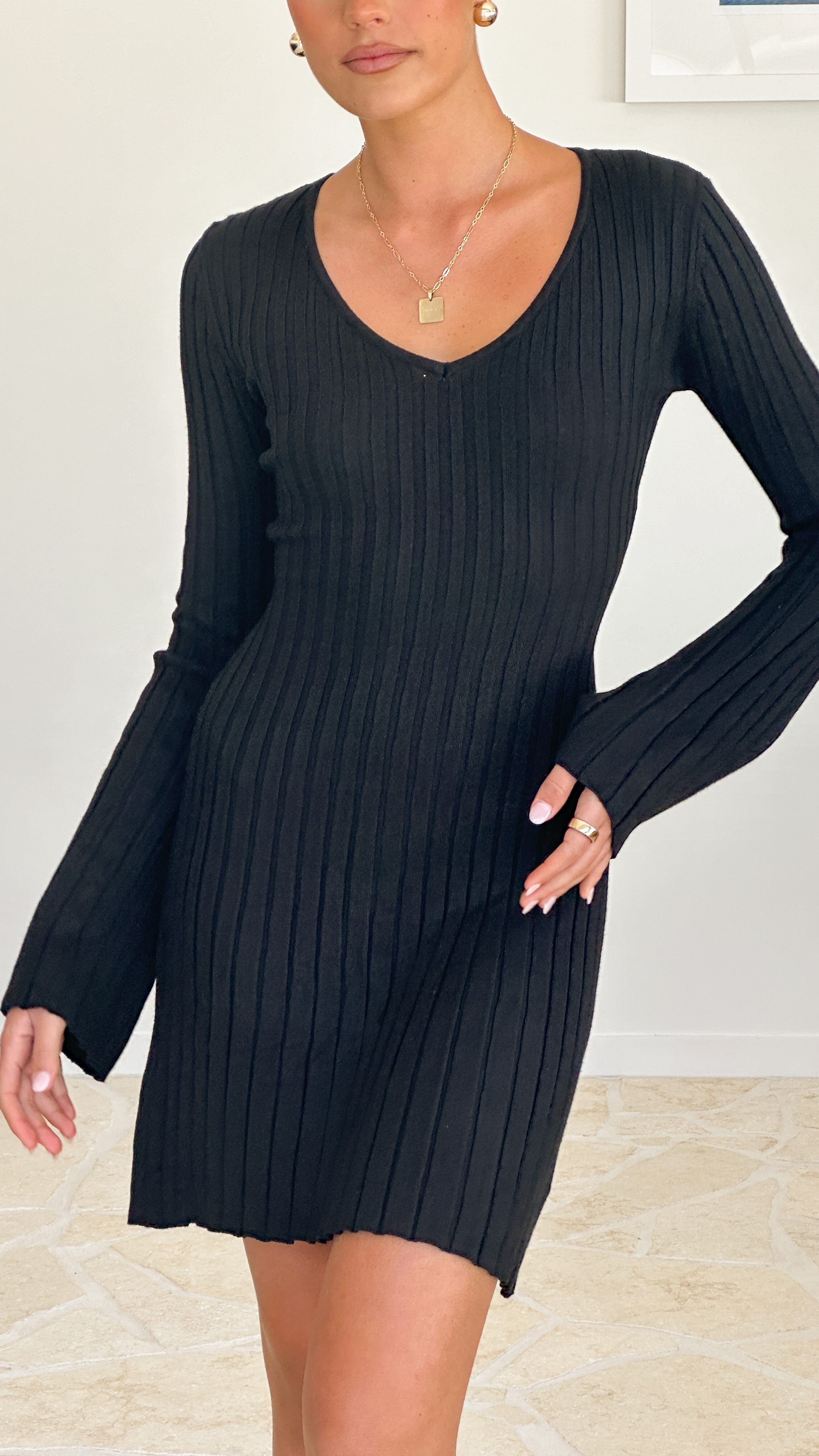 Marcella Mini Dress - Black | Elegant & Stylish Women's Party Dress for Night Out, Date Night & Special Occasions