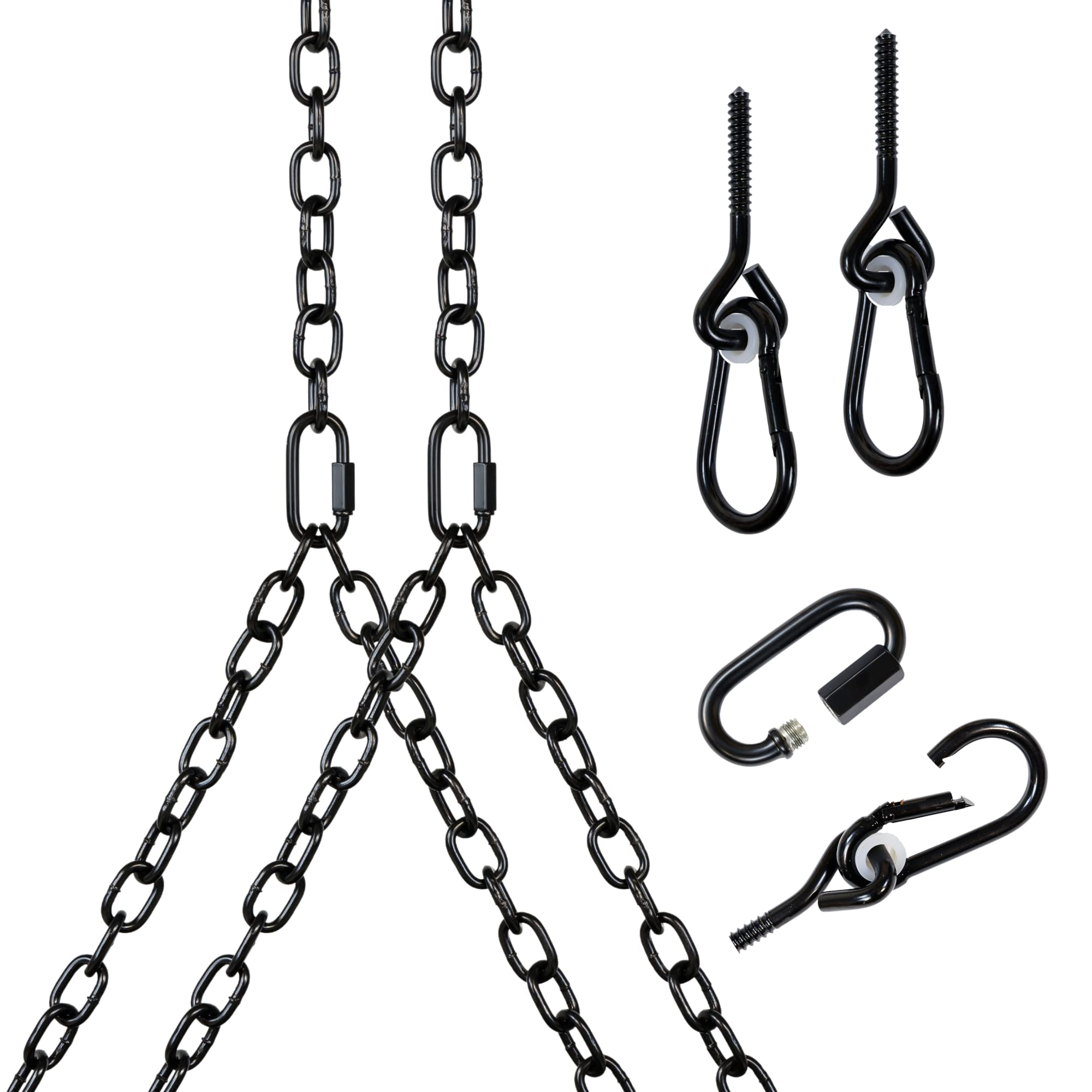 Heavy Duty 700 Lb Capacity Porch Swing with Hanging Chain Kit - Outdoor Patio Furniture for Garden, Backyard, Deck (Fits 10 Foot Ceiling) - Perfect for Relaxing, Reading & Family Bonding