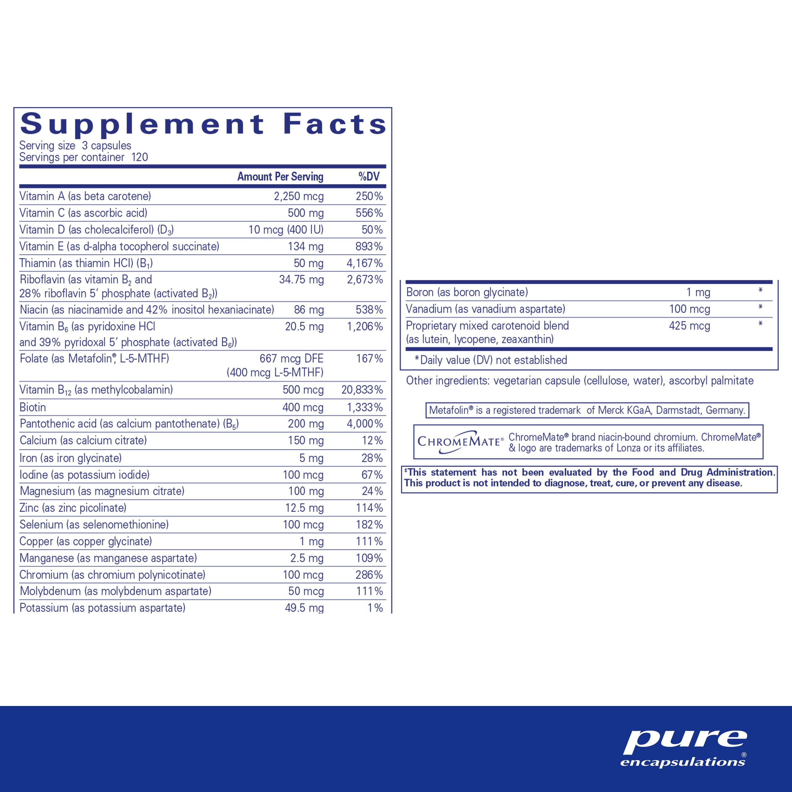 Pure Encapsulations Nutrient 950 Multivitamin Mineral Supplement - 360 Capsules for Immune Support, Energy & Overall Wellness | Daily Health Boost for Active Adults & Seniors