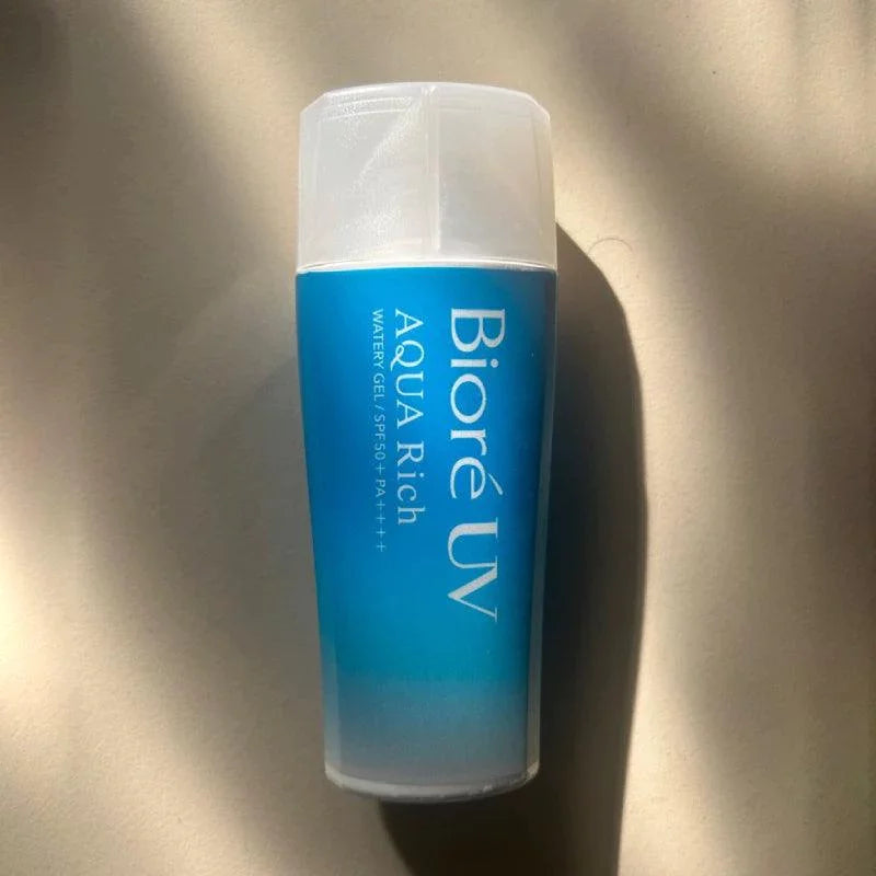 Kao Bioré UV Aqua Rich Watery Gel Sunscreen SPF50+ PA++++ 70ml - Lightweight & Hydrating Sun Protection for Face & Body - Perfect for Outdoor Activities, Beach & Daily Use
