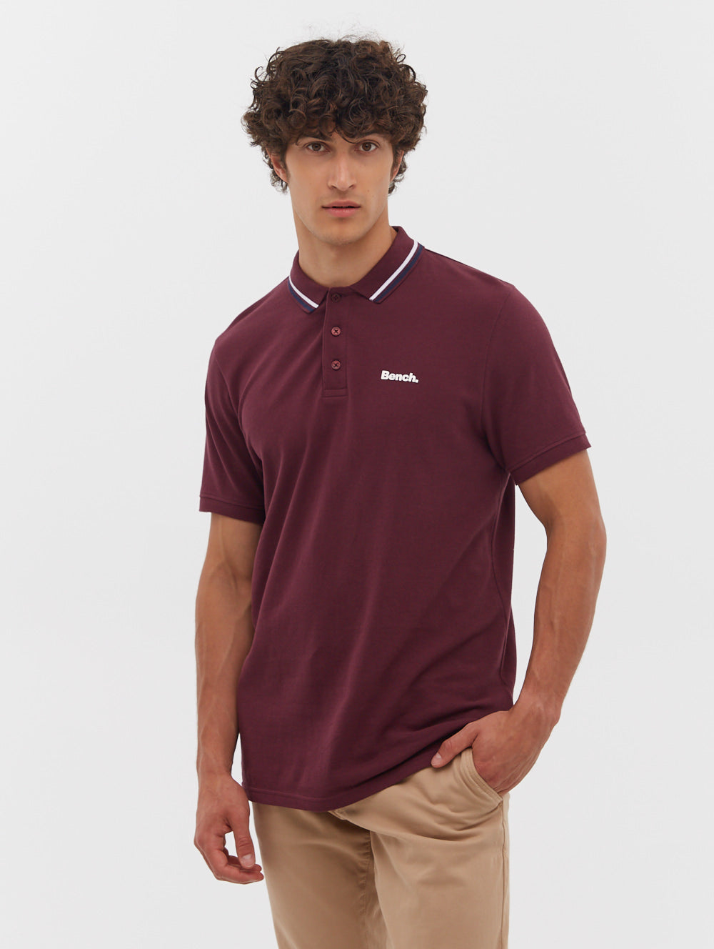 Stylish Gruff Contrast Tipping Polo Shirt for Men - Casual & Office Wear - Perfect for Business Meetings, Golf Outings & Weekend Outfits