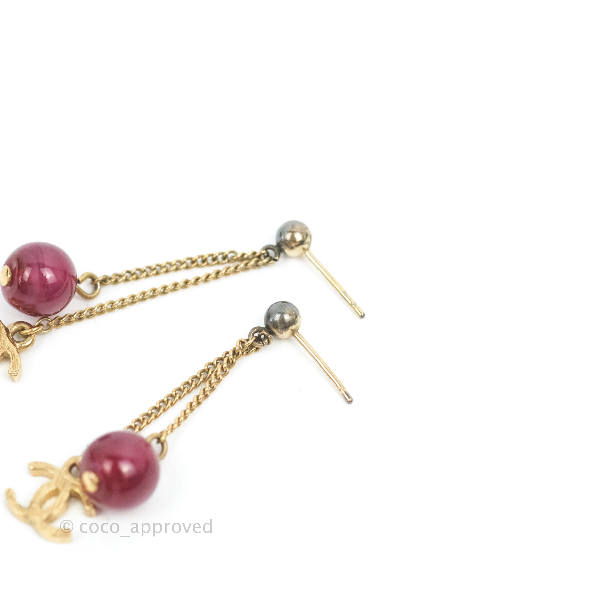 Chanel CC Long Drop Earrings in Gold Tone - Luxury Fashion Jewelry for Women, Perfect for Parties, Weddings & Special Occasions