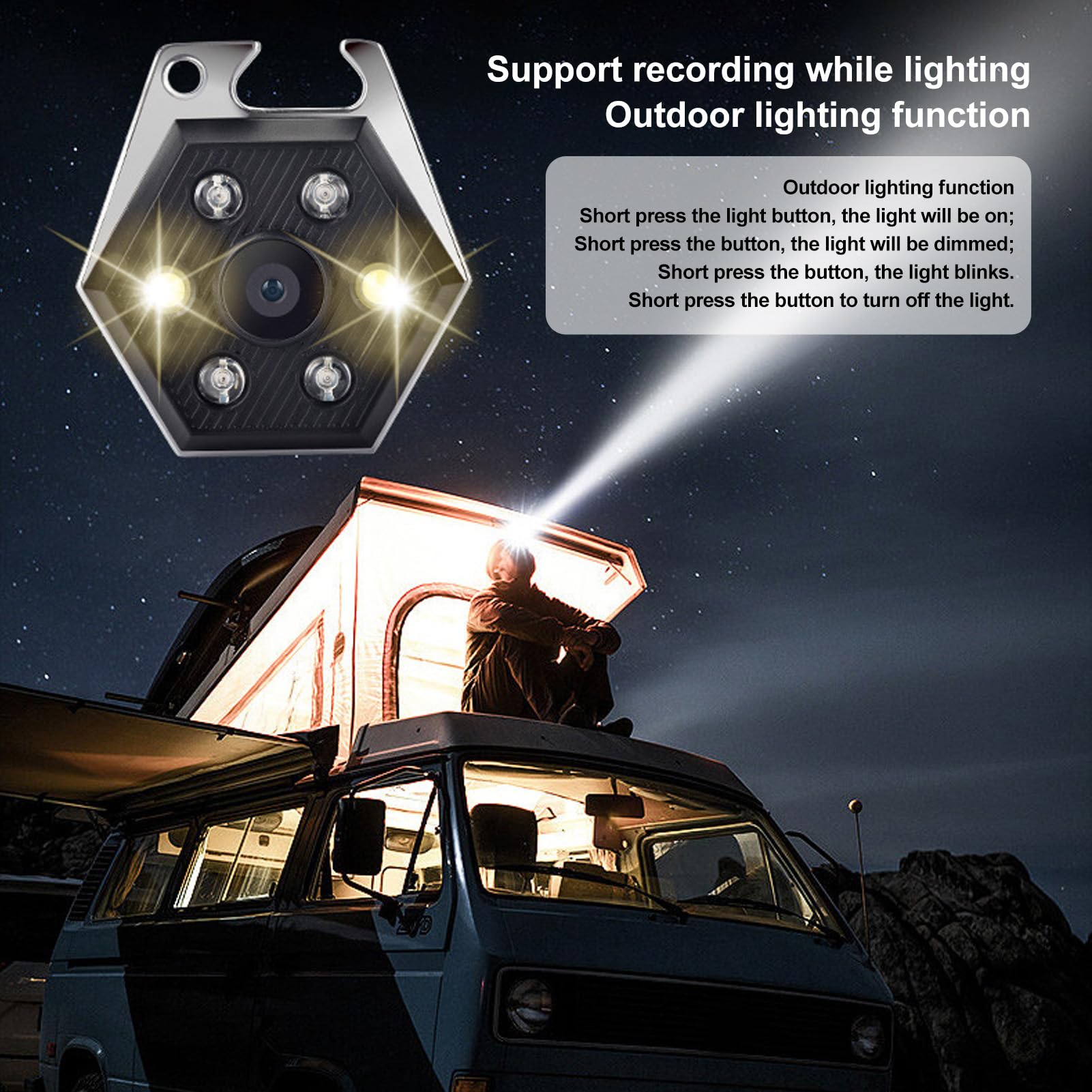 Zunate Magnetic Body Camera with Audio & Video Recording - 1080P HD Wearable Camera, 100° Wide Angle, Night Vision, 300mAh Battery - Perfect for Riding, Outdoor Adventures, Hiking & Security Surveillance