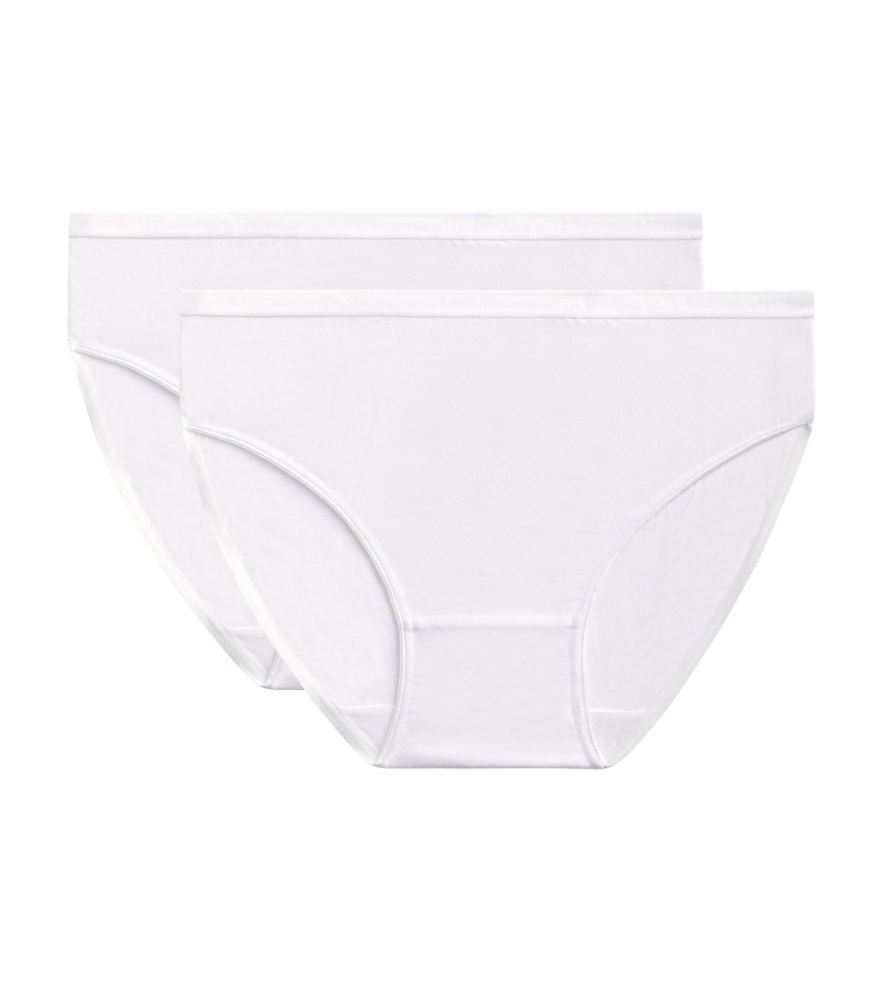 Organic Cotton Women's Underwear 2-Pack - White - Eco-Friendly & Comfortable - Perfect for Daily Wear & Travel