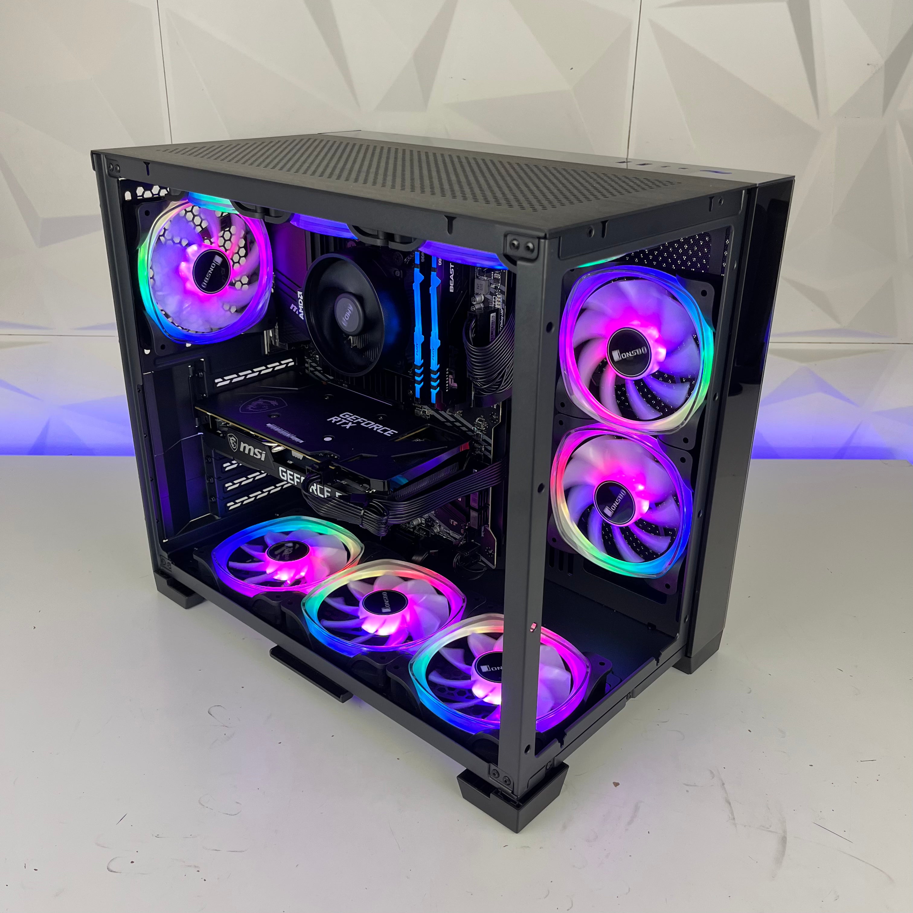 Best Gaming PC with AMD Ryzen 5 & NVIDIA RTX 3050/4060/4060 Ti - SP8 Crystal RGB Desktop Computer for Esports, Streaming & 4K Gaming