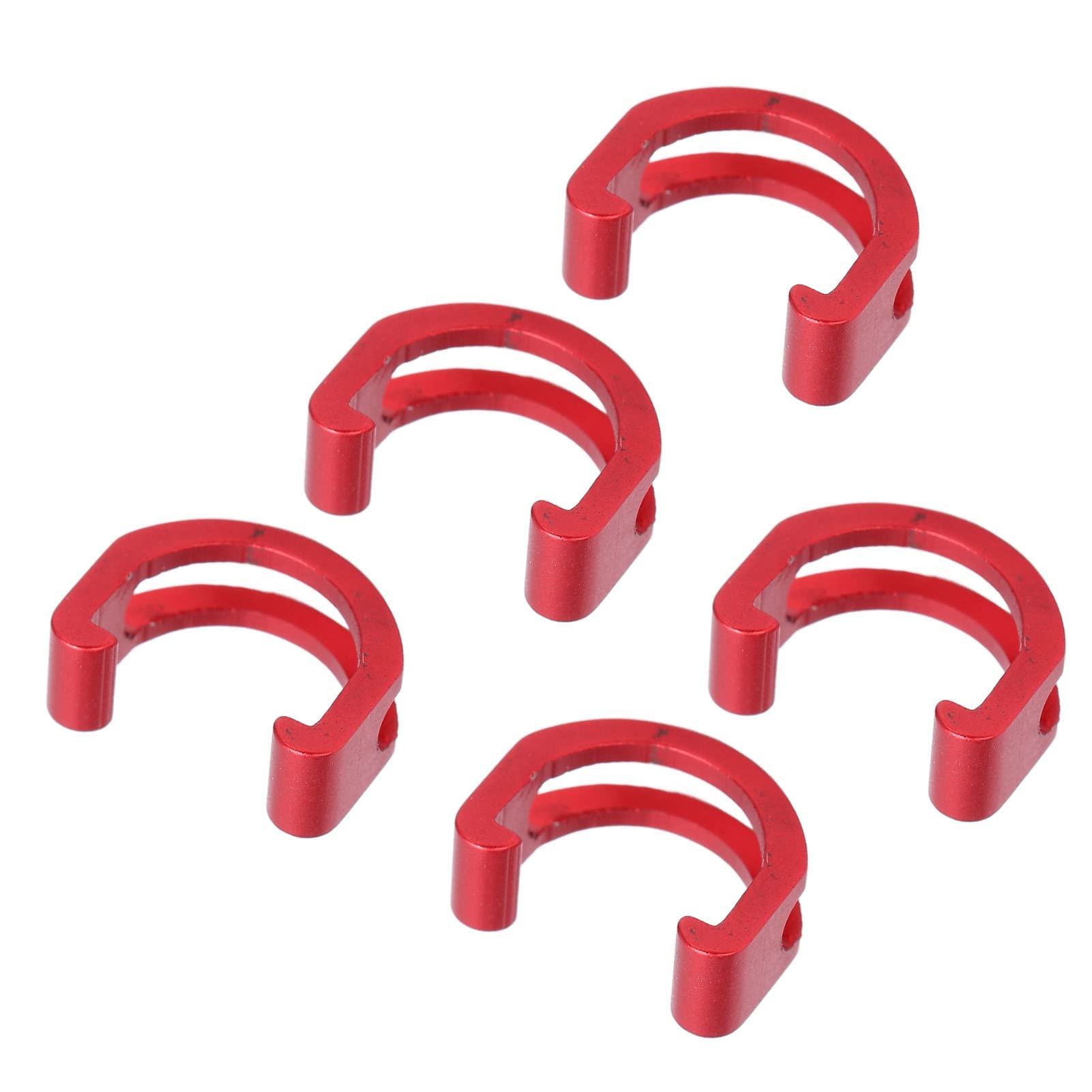 Alomejor 5pcs Bicycle C Type Buckle Clips - Secure Cable Snap Clamps for Bike Brake & Gear Lines - Durable Pipe Fixation Clips for Cycling Accessories - Perfect for Road Bikes, Mountain Bikes & Commuter Bicycles