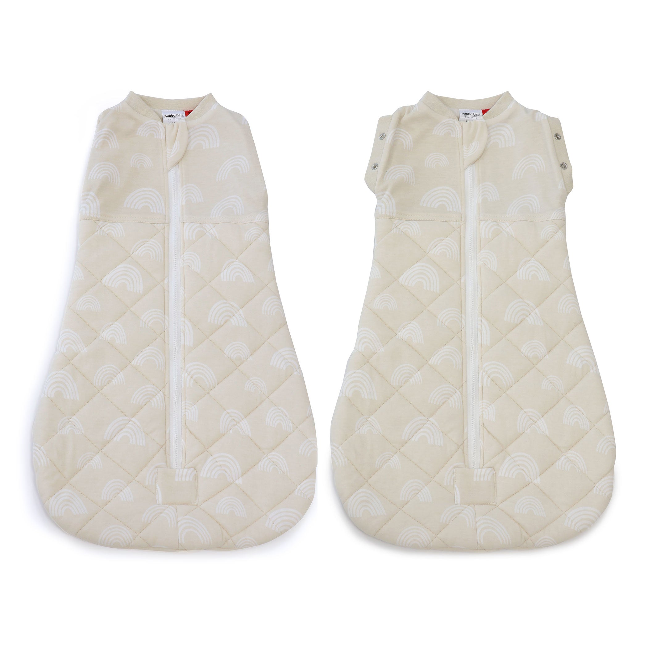 2-Pack Nordic Style 2.5 TOG Baby Swaddle Sleep Sacks - Breathable Cotton Sleeping Bags for Newborn to 9 Months (0-3M & 3-9M) - Perfect for Nursery, Daycare & Travel