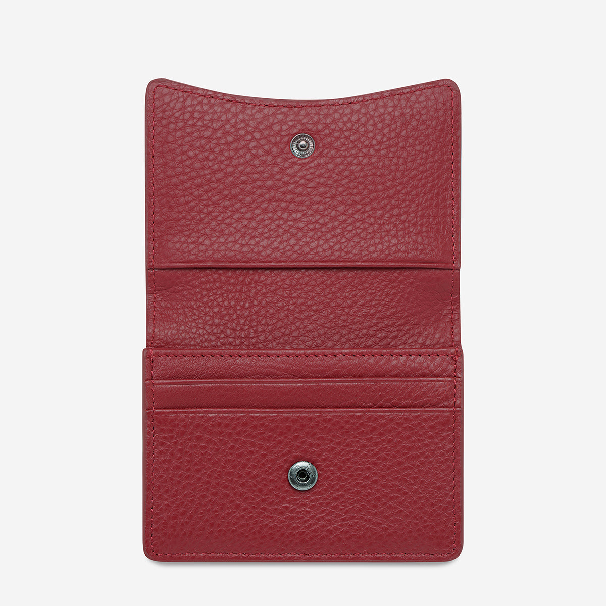 Lumen Wallet Rouge - Slim RFID Blocking Leather Wallet for Men & Women | Secure Credit Card Holder with Multiple Pockets | Perfect for Travel, Business & Everyday Use