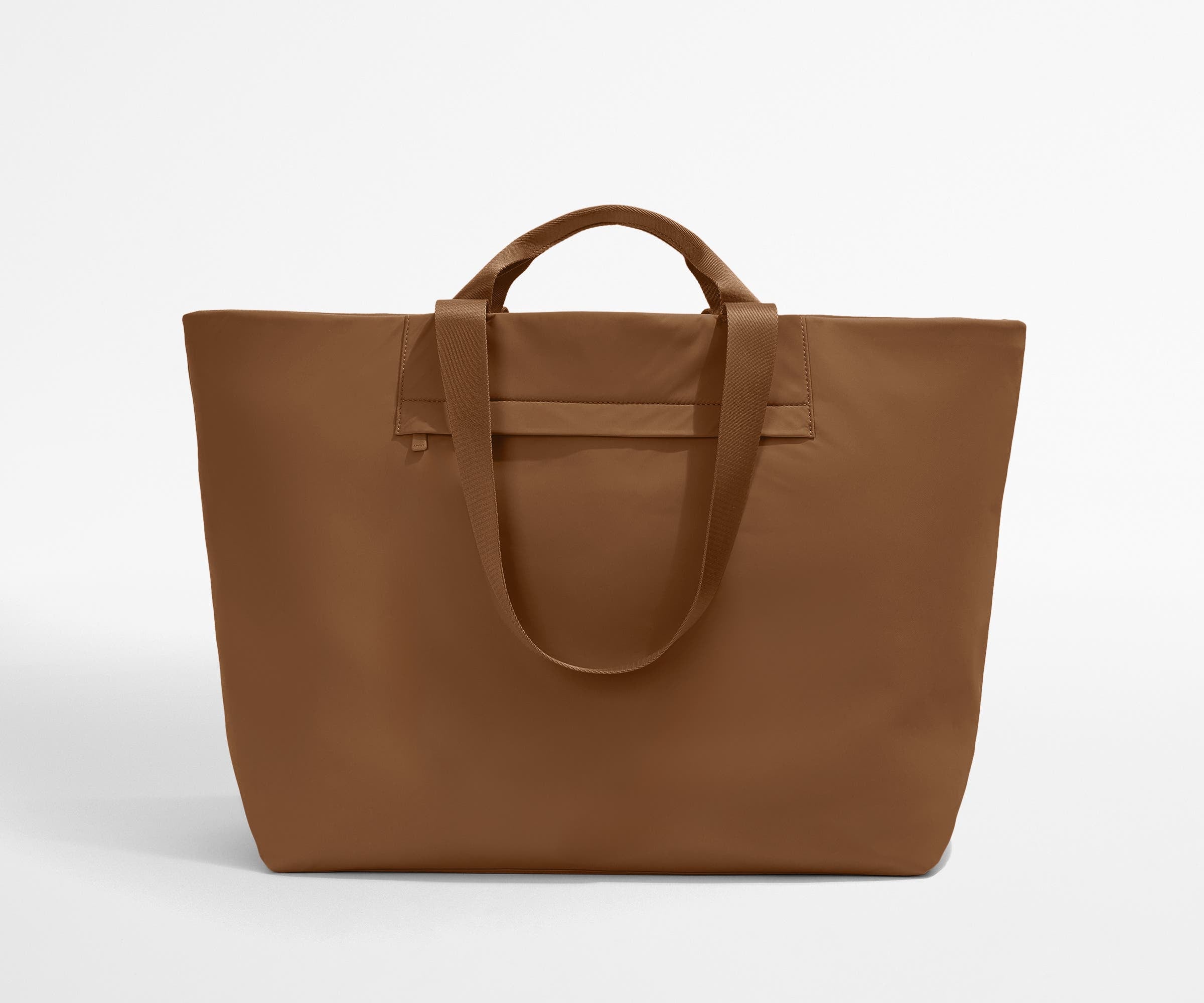 Lightweight Large Tote Bag in Amaro Brown - Perfect for Work, Travel & Beach Day Essentials | Durable & Stylish Carryall for Women