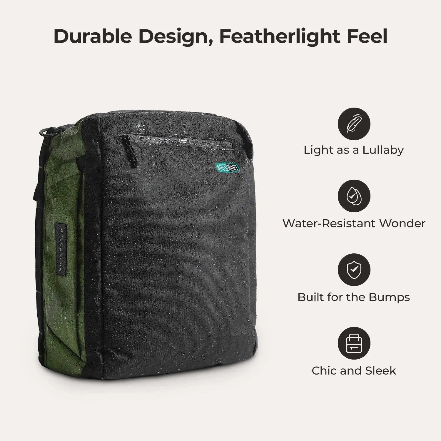 Paz 43L Duffle Backpack - Waterproof Travel Duffel Bag with Shoulder Strap for Gym, Camping & Weekend Getaways