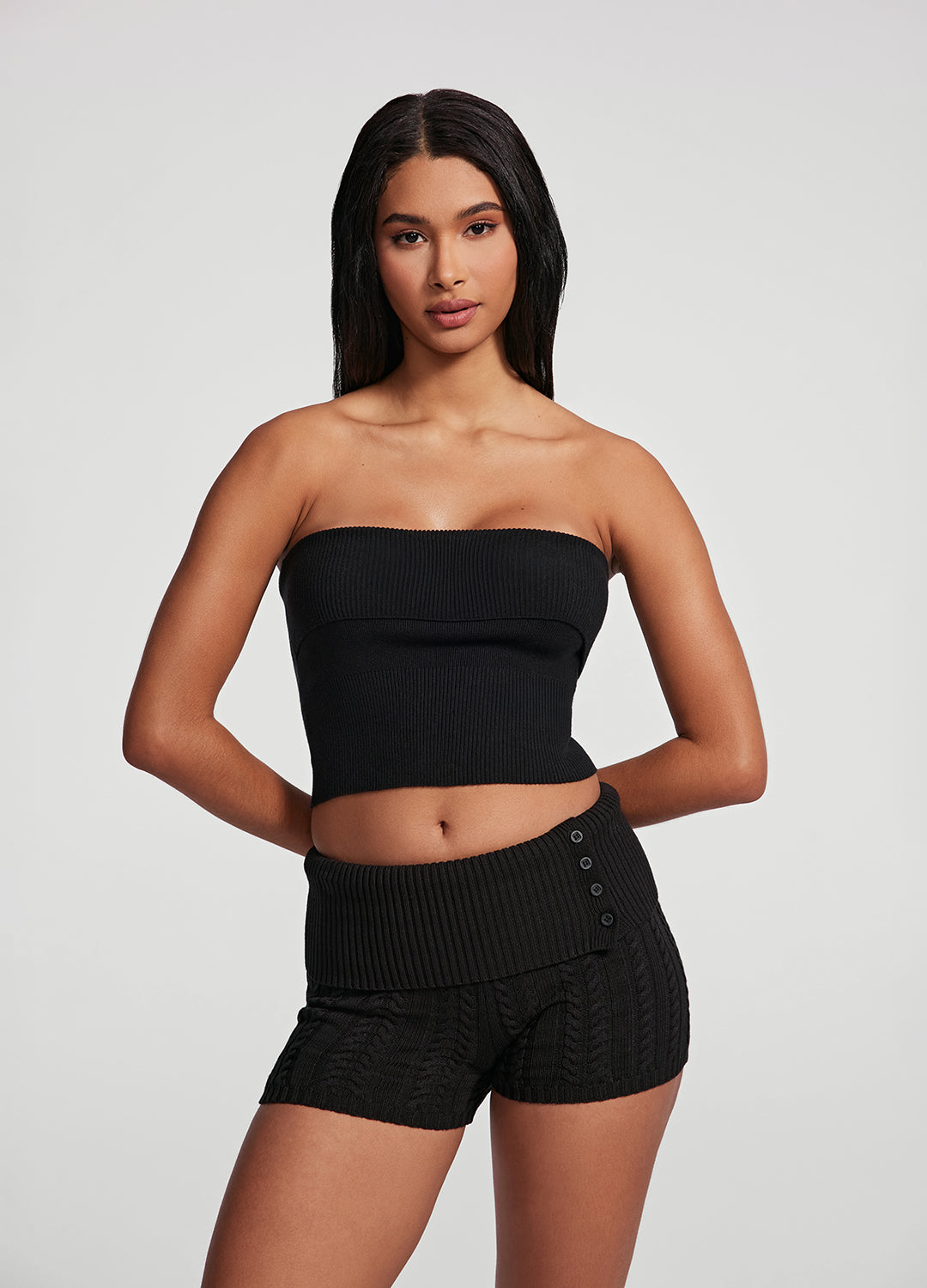 Cozy Cable Knit Micro Shorts for Women - Soft Stretchy High Waist Summer Shorts | Perfect for Yoga, Lounging & Beach Vacations