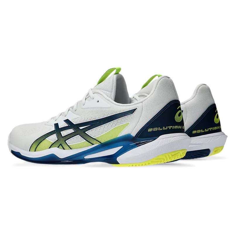 ASICS Solution Speed FF 3 Men's Tennis Shoes - White/Mako Blue | Lightweight Performance Court Shoes for Competitive Play | Perfect for Hard Court Matches & Training Sessions