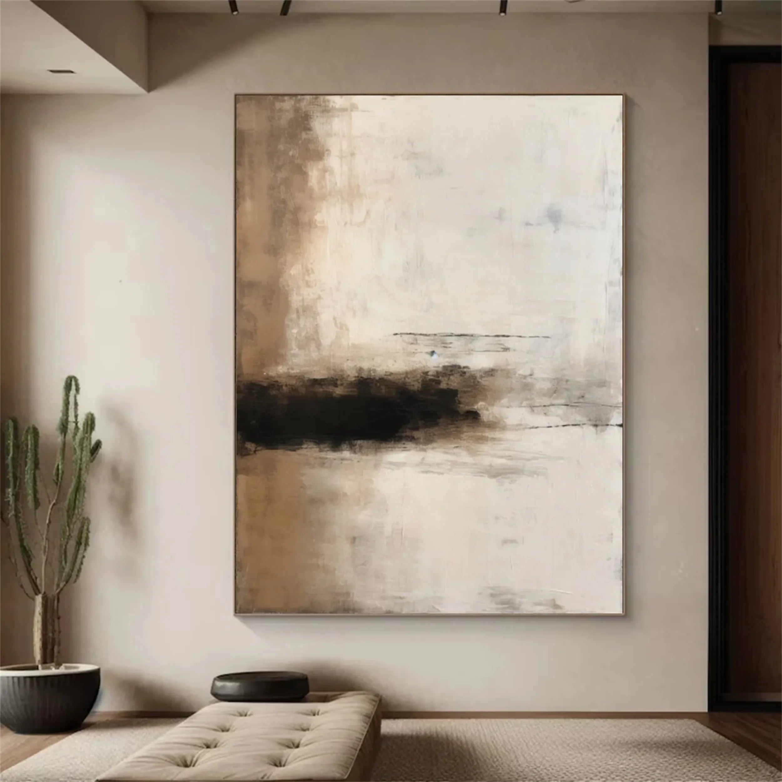 Abstract Painting #AB 101 - Modern Wall Art for Living Room, Bedroom & Office Decor | Large Canvas Artwork for Home & Commercial Spaces