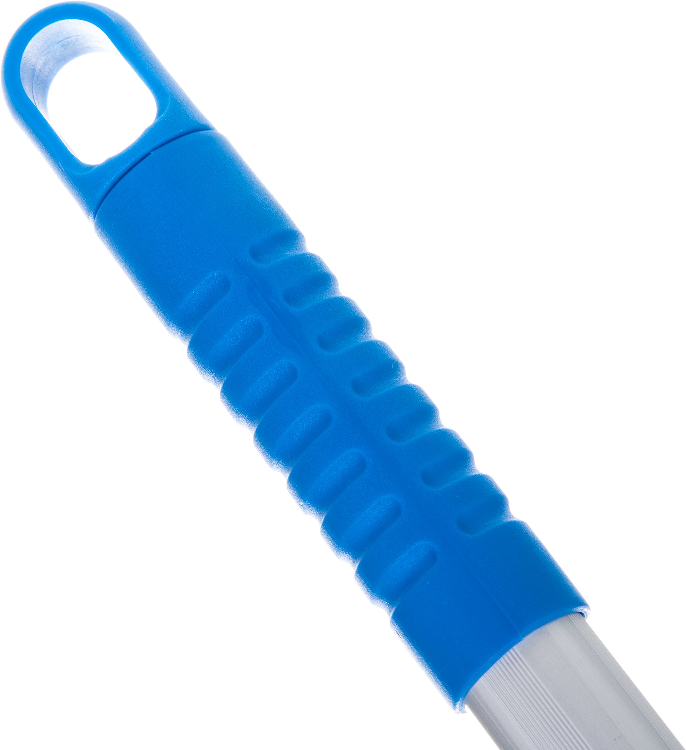 Carlisle FoodService 43-70 Inch Aluminum Mop Handle - Silver Flat Cleaning Handle (Pack of 12) for Commercial Kitchens, Janitorial Services & Home Cleaning