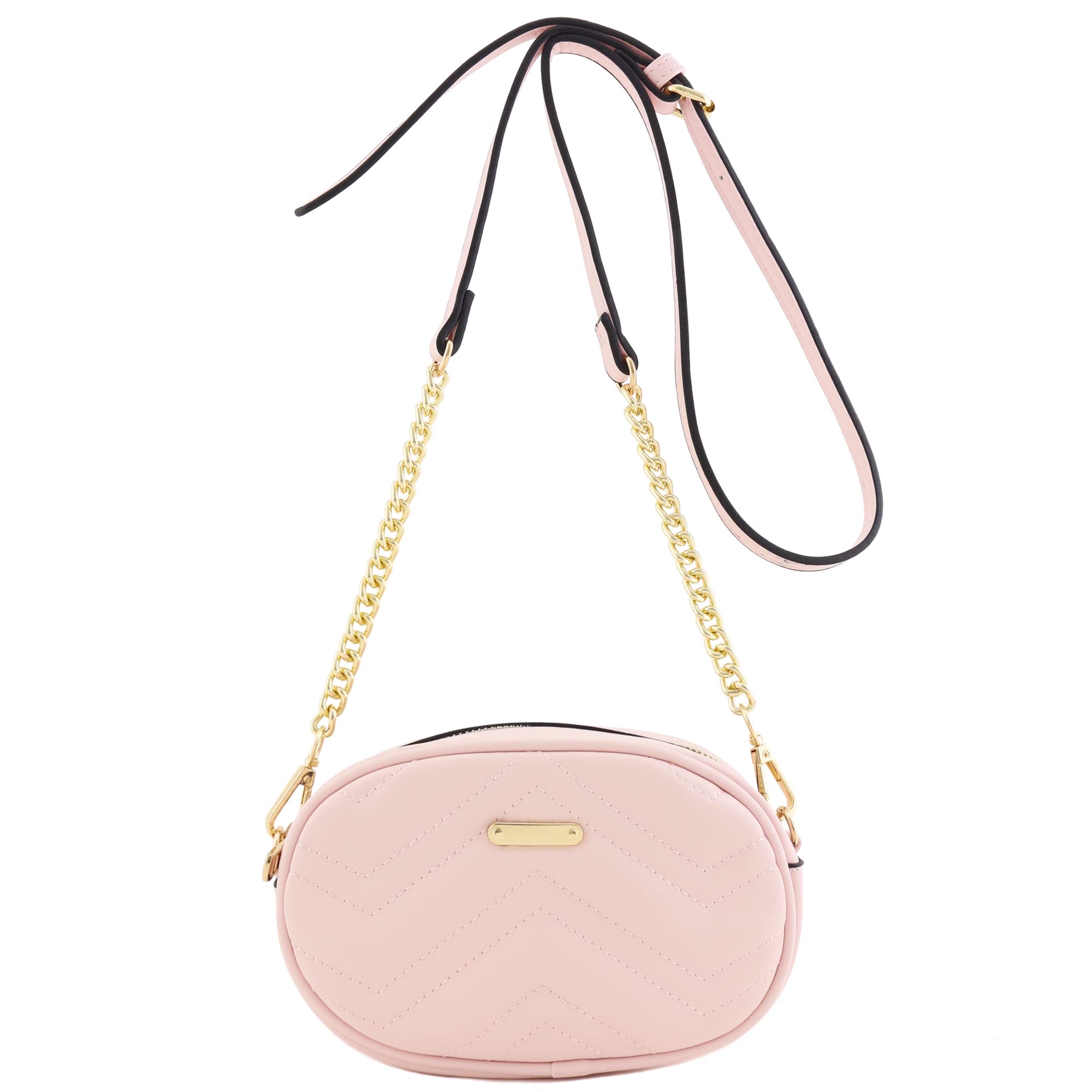 Quilted Small Versatile Purse Fanny Pack Waist Bag Crossbody - Stylish Hands-Free Bag for Travel, Hiking, and Everyday Use