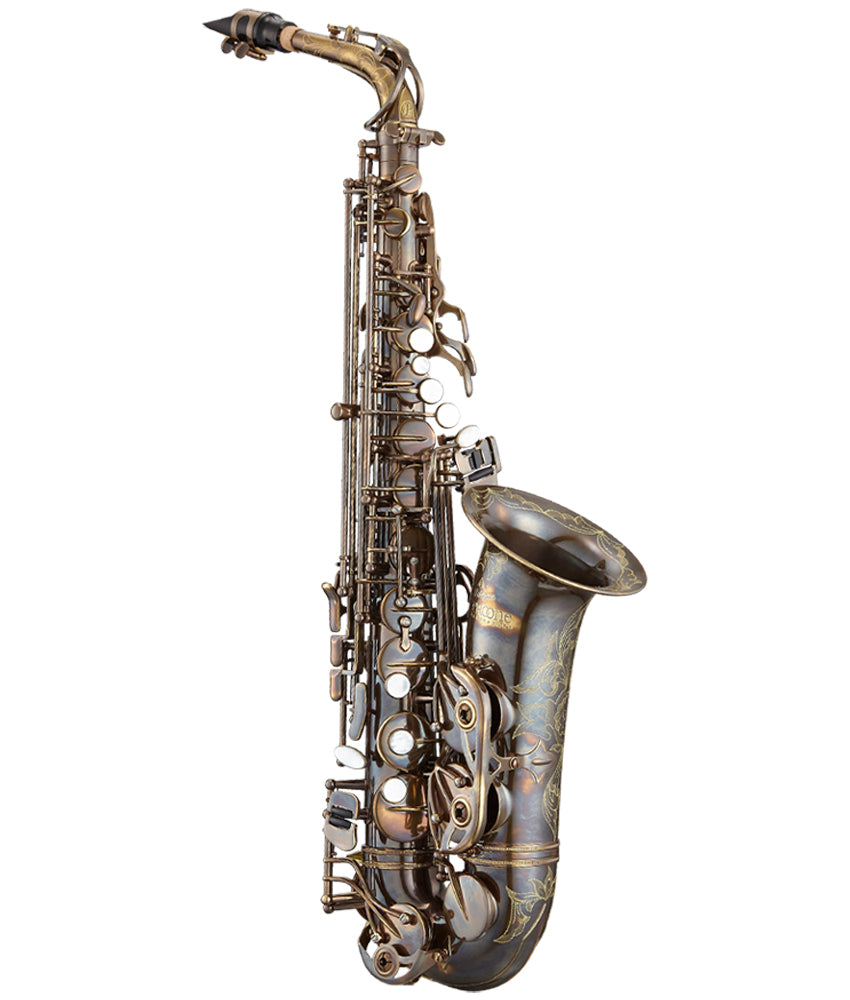 Antigua Winds AS6200 Pro One Eb Alto Saxophone - Professional Brass Instrument for Jazz & Classical Music - Perfect for Performances, Practice & Studio Recording
