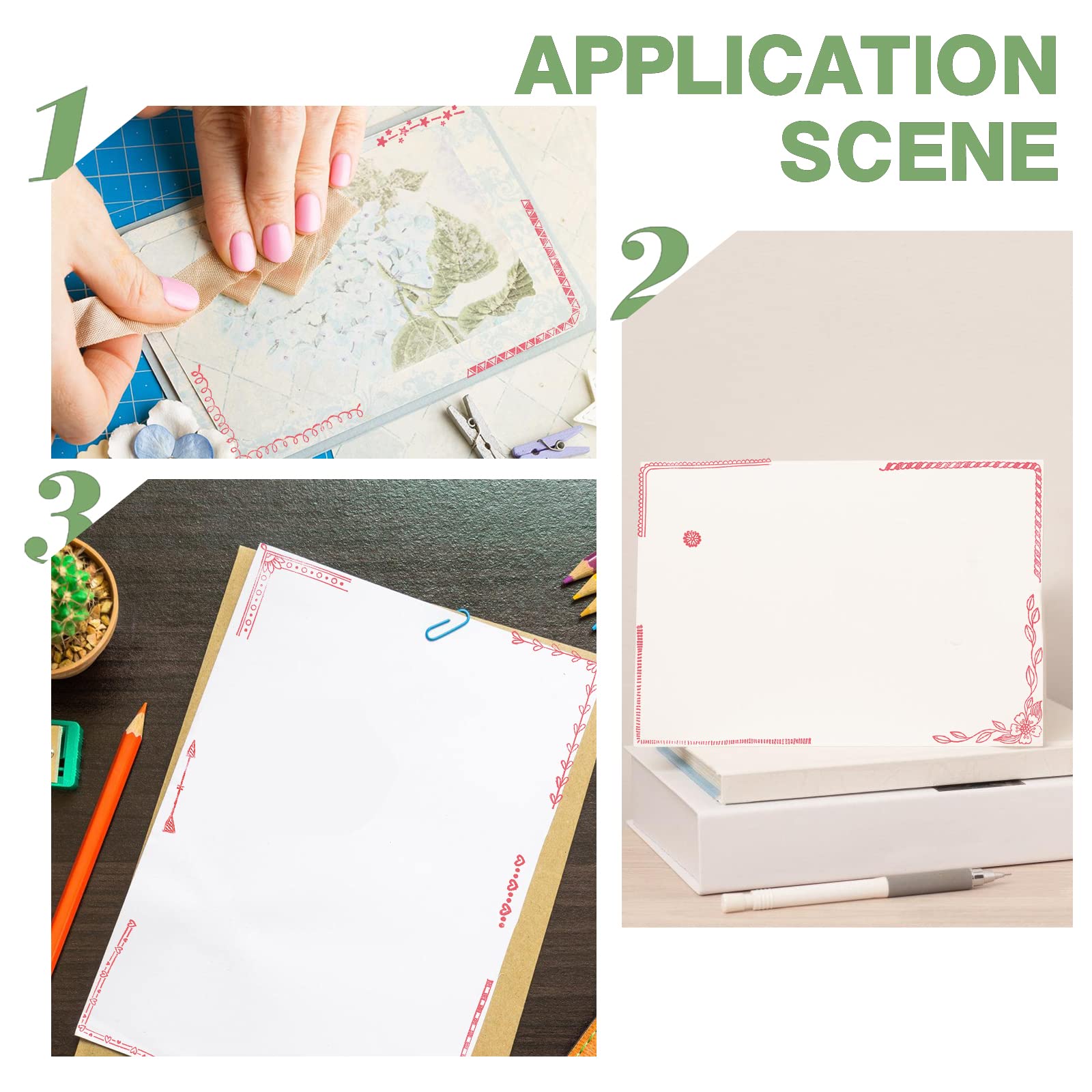 Valentine's Day Clear Silicone Stamps - Lace Line Transparent Stamps for DIY Scrapbooking, Card Making, Photo Albums & Paper Crafts | Perfect for Valentine's, Birthday & Festival Greeting Cards Decoration