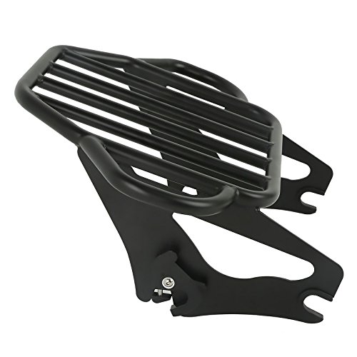 Harley Davidson Road King Classic 09-13 Sissy Bar with Luggage Rack & Sidecase Inner Bags | Heavy Duty Black Motorcycle Backrest | Perfect for Long Rides & Touring Accessories