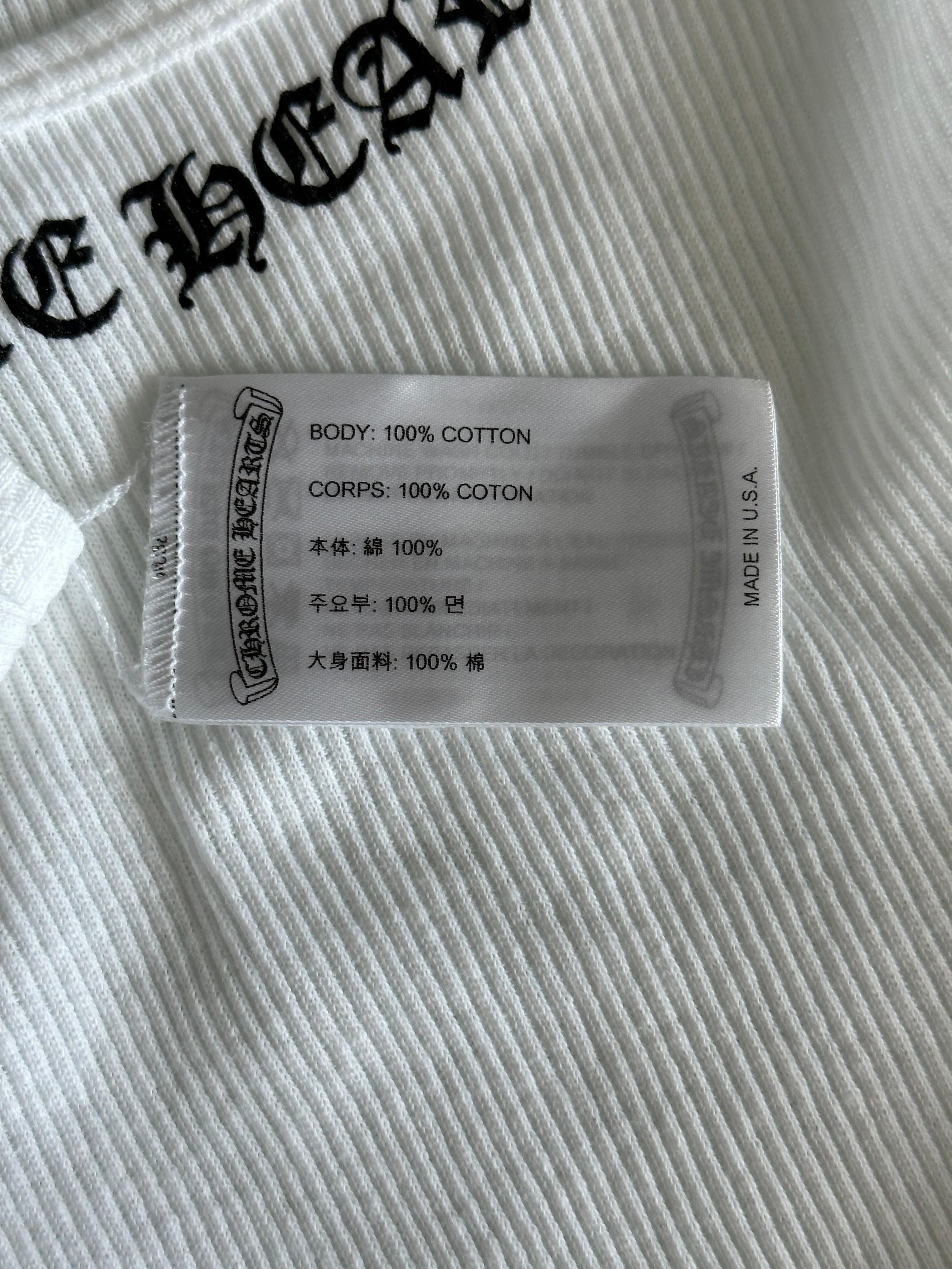 Chrome Hearts Love You Tank Top - White & Black Graphic Tee for Women | Trendy Streetwear & Casual Outfit Essential