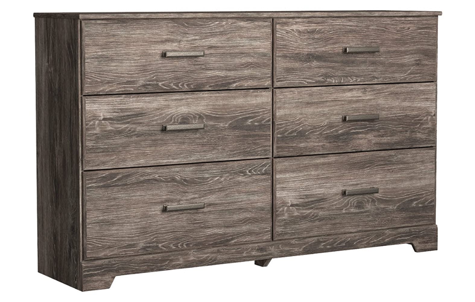 Signature Design by Ashley Ralinski 6-Drawer Dresser in Warm Gray - Stylish Bedroom Storage Solution for Clothes & Accessories | Perfect for Master Bedroom, Guest Room & Dorm Organization