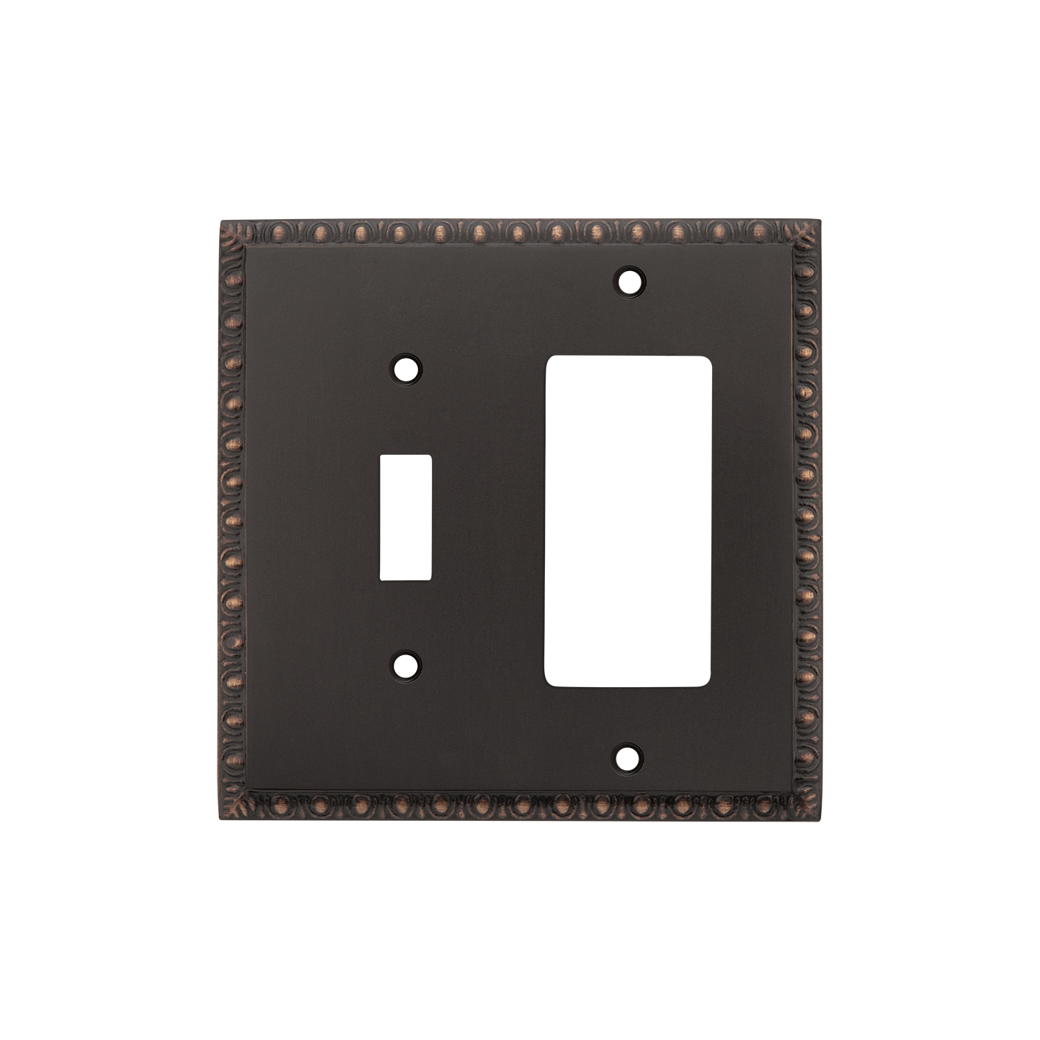 Timeless Bronze Egg & Dart Switch Plate Cover - Compatible with Toggle and Rocker Switches - Perfect for Vintage Home Decor & Electrical Upgrades