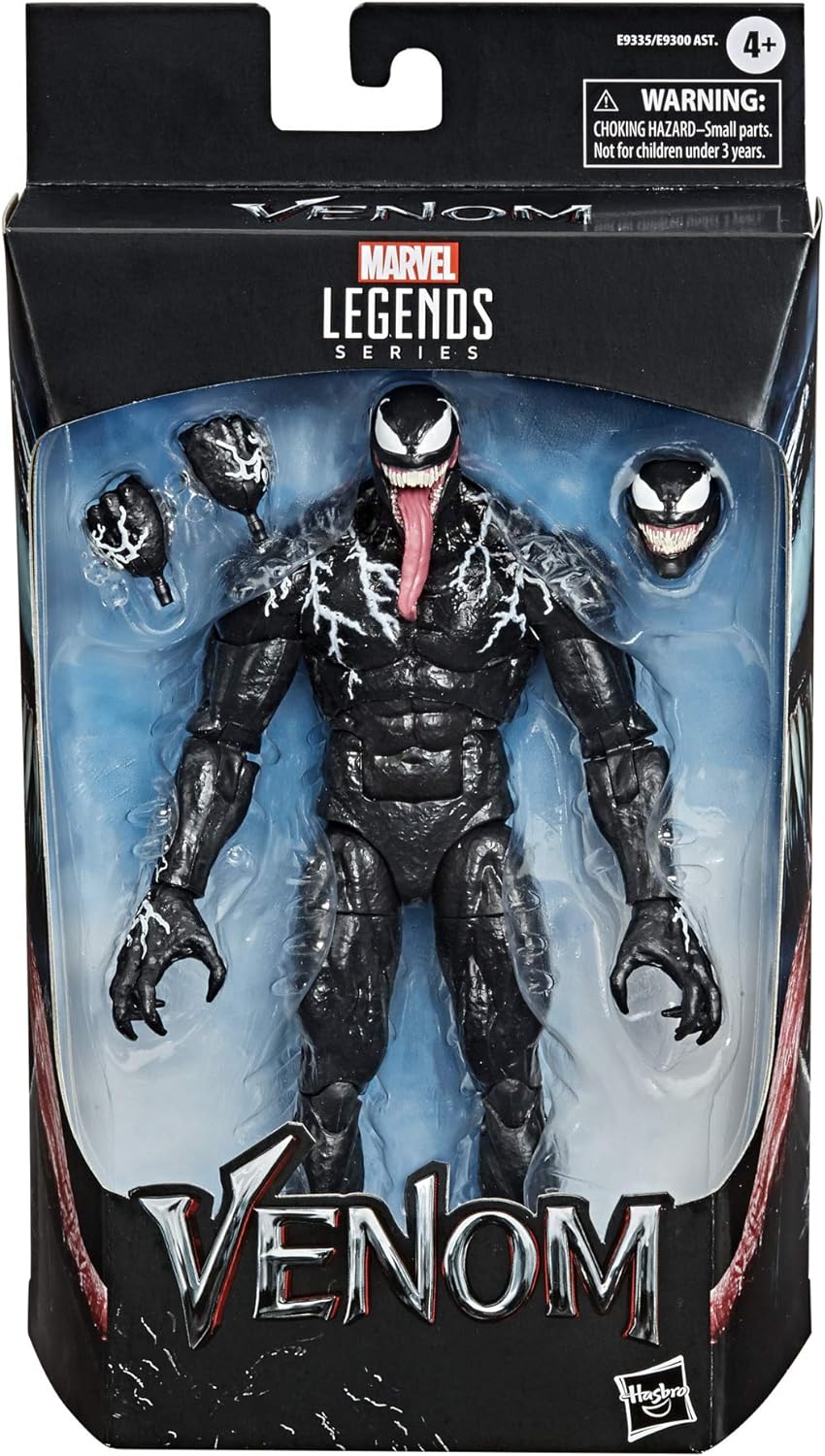 Venom Marvel Legends Series 6 Action Figure - Collectible Toy for Superhero Fans - Perfect for Display, Play, and Comic Conventions