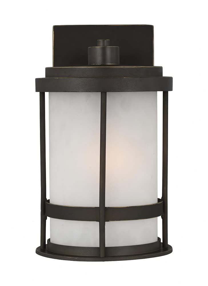 Generation Lighting 8590901-71 Small Outdoor Wall Lantern - Weatherproof Exterior Light Fixture for Porch, Patio & Garden Decor