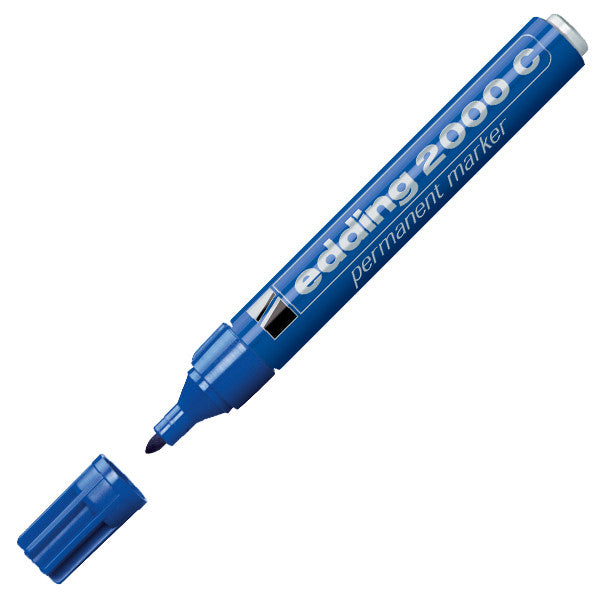 edding 2000C Permanent Marker Pen - Bullet Tip, Fade-Resistant Ink for Office, School & Industrial Use - Perfect for Labeling, Marking & DIY Projects