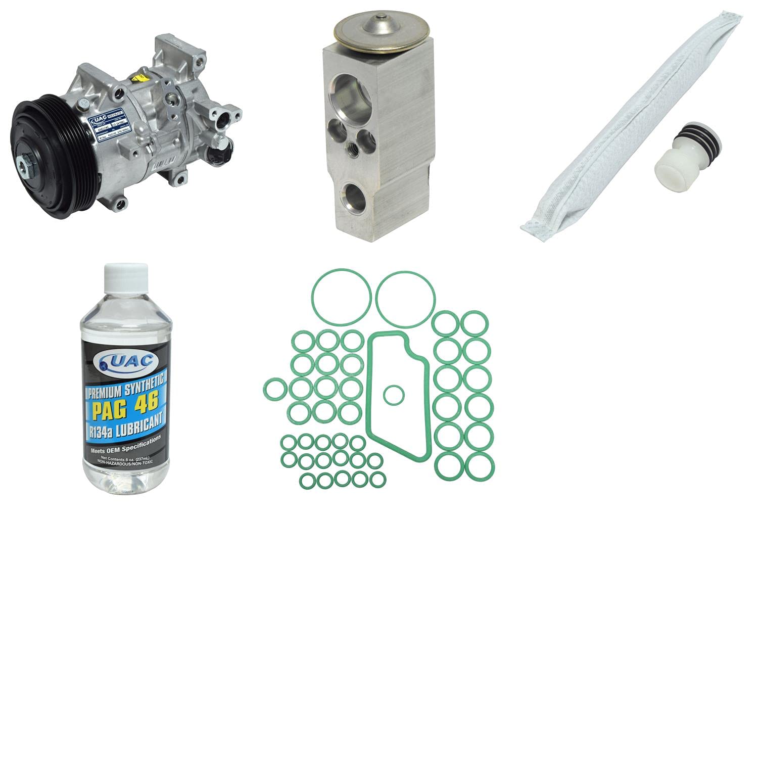 HVAC A/C Compressor Replacement Kit - Compatible with Multiple Car Models - High Performance Auto AC System Repair - Perfect for Summer Car Maintenance & Cooling System Upgrades
