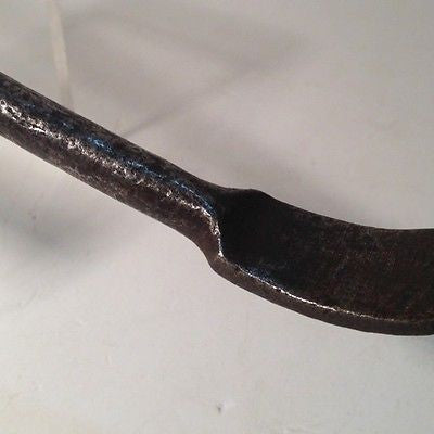 18th Century Antique Wrought Iron Tasting Spoon - Large Pre-Revolutionary War Exhibit Piece for Historical Display & Collection