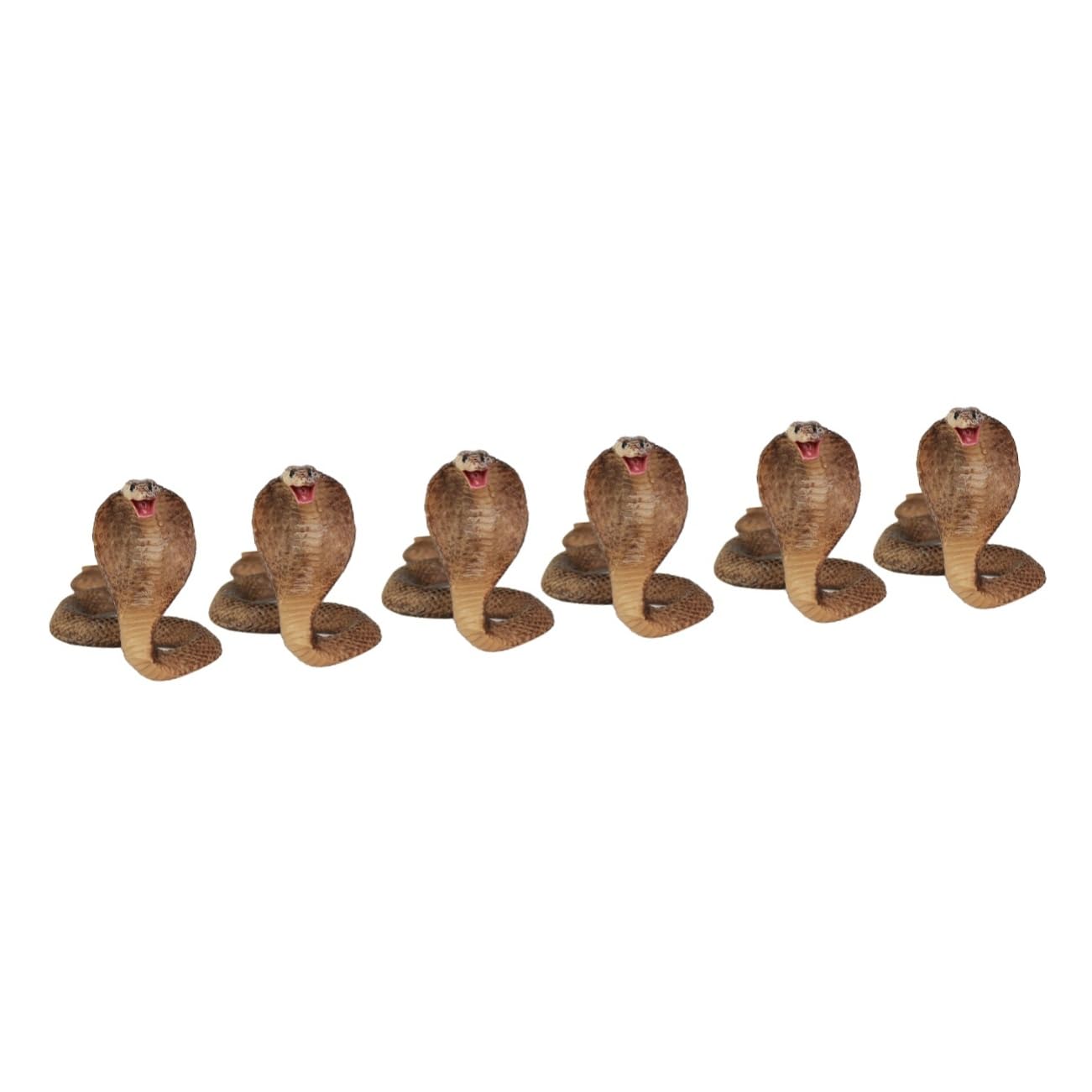 **6 Pcs Realistic Snake Figure Toy Set - Kids Simulation Animal Model Playset for Pretend Play, Educational Gift for Children | Perfect for Birthday, Party Favors & STEM Learning**