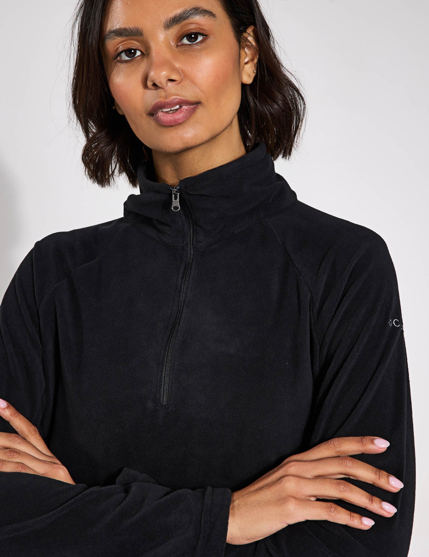Glacial IV Half Zip Fleece Jacket for Men & Women - Lightweight, Breathable, Moisture-Wicking Outdoor Pullover - Perfect for Hiking, Camping & Cold Weather Activities (Black)