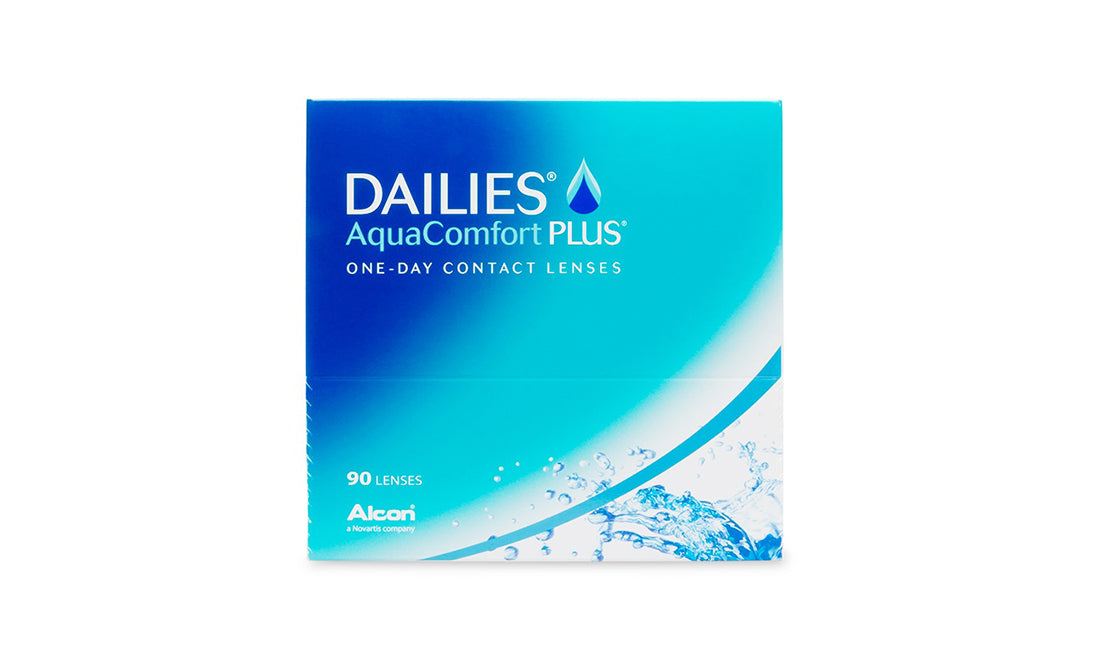 DAILIES AquaComfort Plus Daily Disposable Contact Lenses - 90 Pack (3 Month Supply) | Ultra-Hydrating for All-Day Comfort | Perfect for Work, Sports & Travel