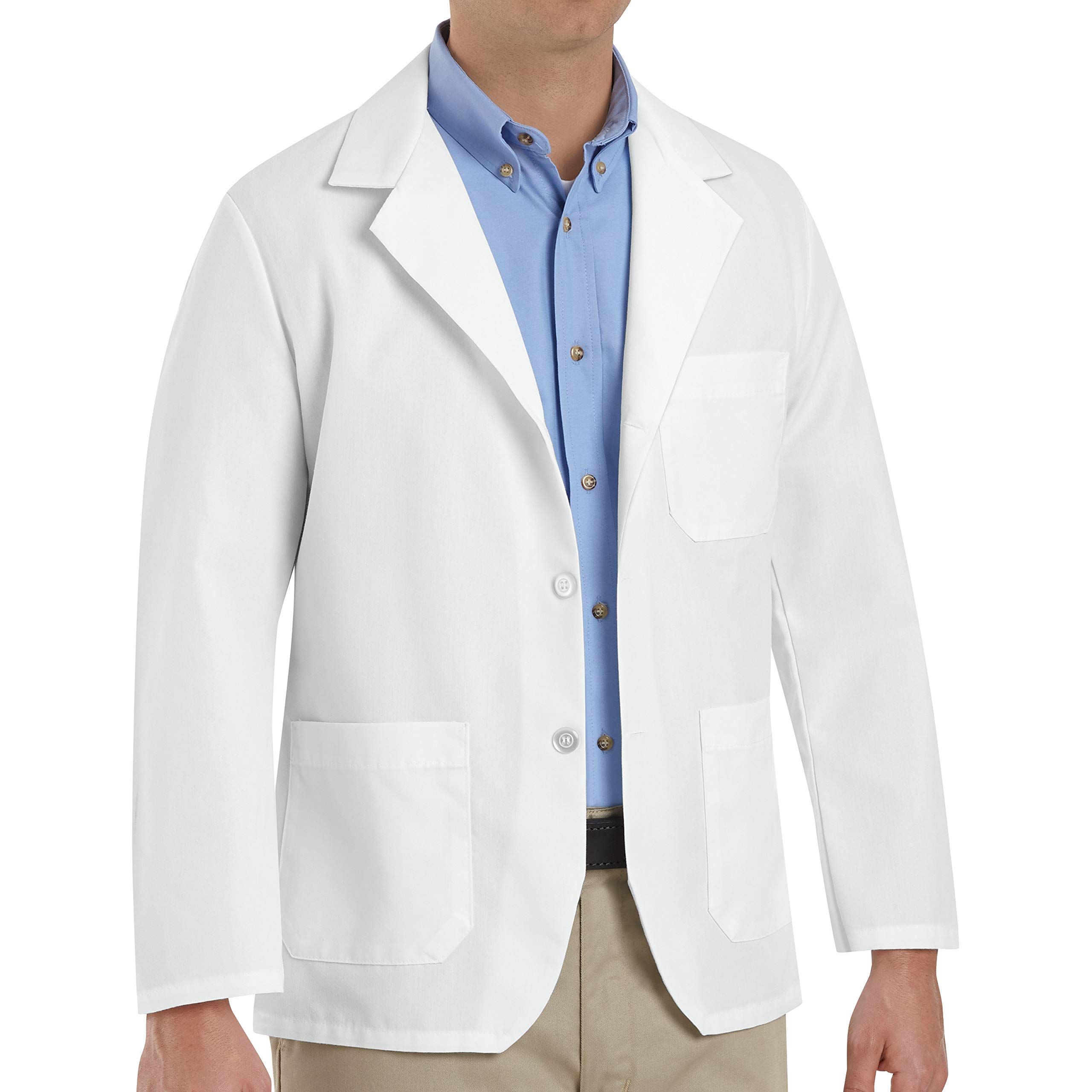 Red Kap Men's Professional Lapel Counter Coat - Durable Work Jacket for Baristas, Waiters & Retail Staff - Perfect for Restaurants, Cafes & Customer Service Jobs
