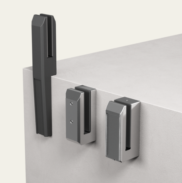 Side Mount Madrid Vertical Spigot Friction Fit Wall Mount Clamp - Secure Pipe & Rod Installation for Outdoor Structures, Fences & DIY Projects