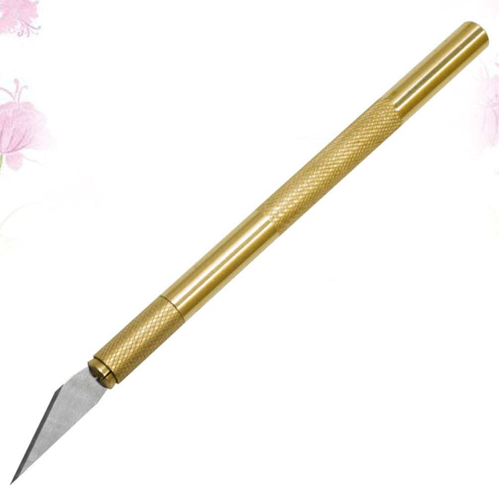 25/45 Degree Double-Edged Precision Craft Knife Set - Woodcarving, Sculpting & DIY Art Tool for Scrapbooking, Stenciling & Hobby Projects (Yellow) | Perfect for Detailed Cutting, Crafting & Woodworking