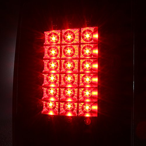 AKKON LED Taillights Set with 3rd Brake Lamp for 2009-2018 Dodge Ram 1500 & 2010-2018 Ram 2500/3500 - Black C Strip Design | Upgrade Your Truck's Rear Lighting for Better Visibility and Style