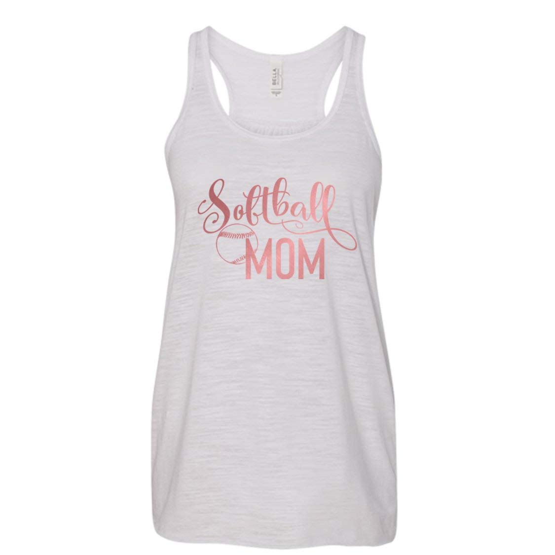 NanyCrafts Softball Mom Tank Top for Women - Comfortable Racerback Athletic Shirt - Perfect for Baseball Games, Team Sports & Casual Wear