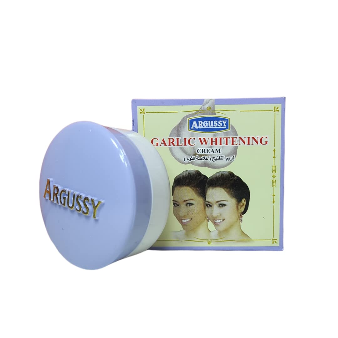 Argussy Garlic Whitening Cream for Pigmentation - Brightening Face Treatment for Dark Spots & Uneven Skin Tone | Perfect for Daily Skincare Routine & Nighttime Use