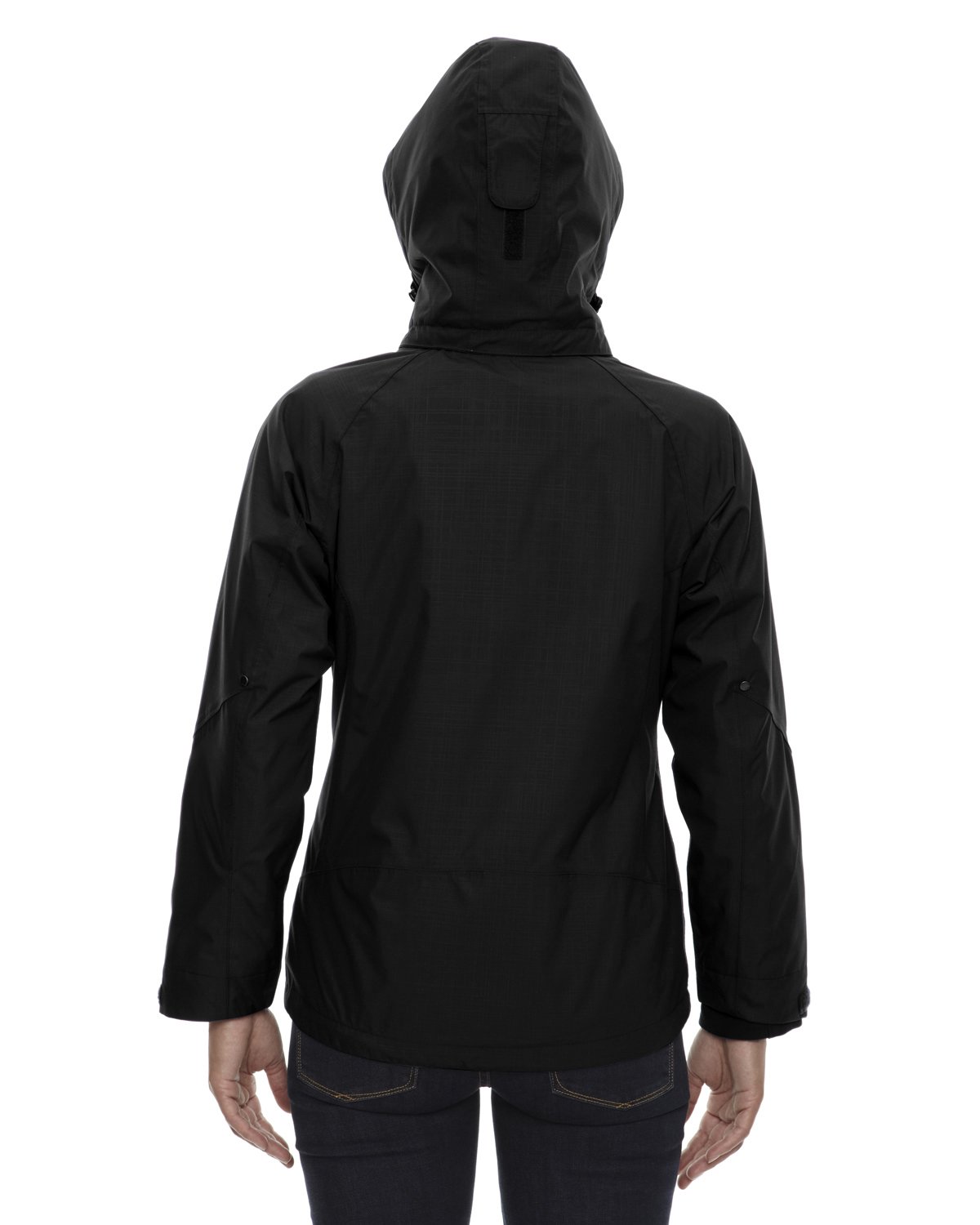 North End Ladies Caprice 3-in-1 Soft Shell Jacket - Waterproof Windbreaker with Removable Fleece Liner, Medium Size, Black (703) - Perfect for Hiking, Camping & Outdoor Activities