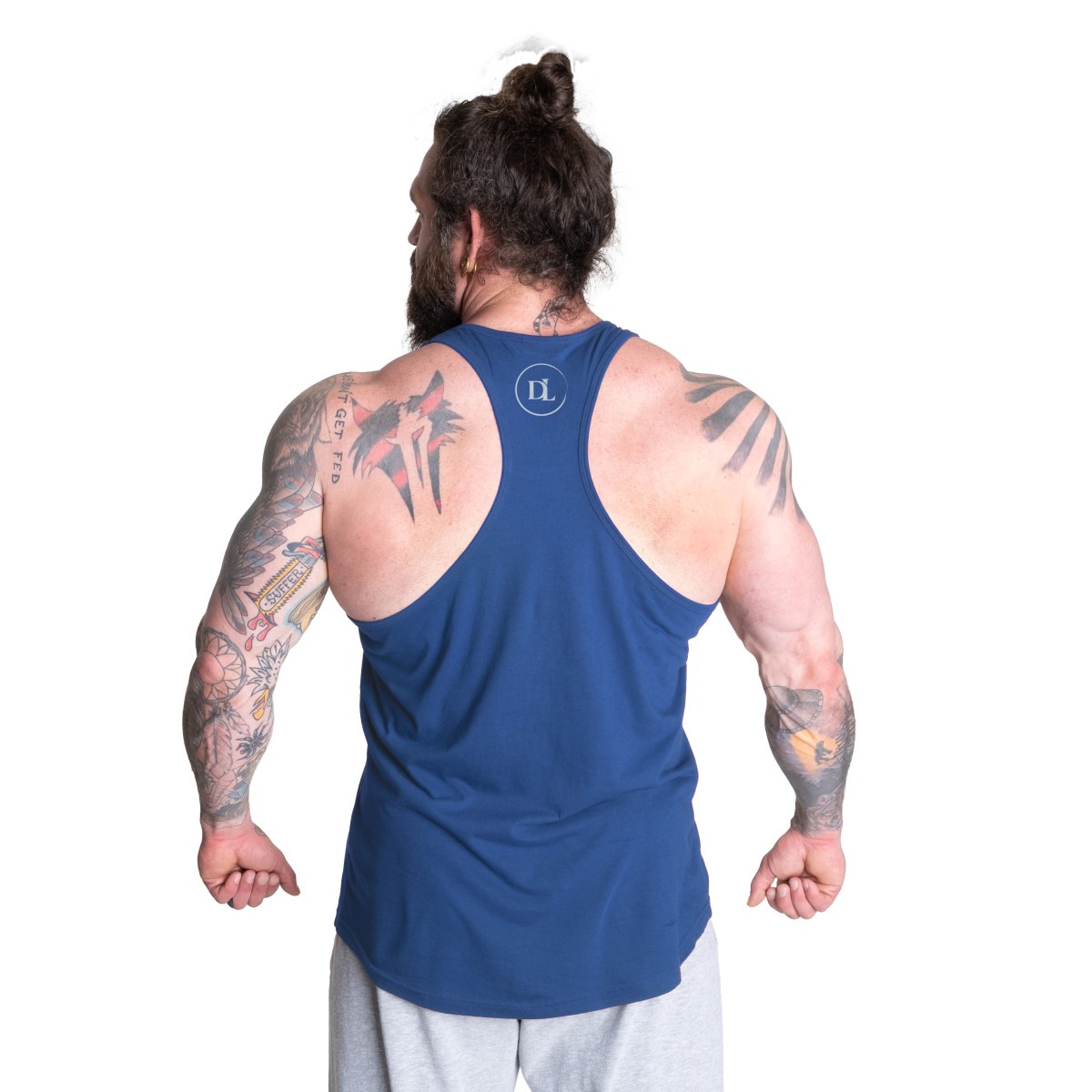 Better Bodies Logo Essential T-Back Tank Top - 100% Cotton Gym & Workout Shirt for Women | Yoga, Running, Fitness & Casual Wear