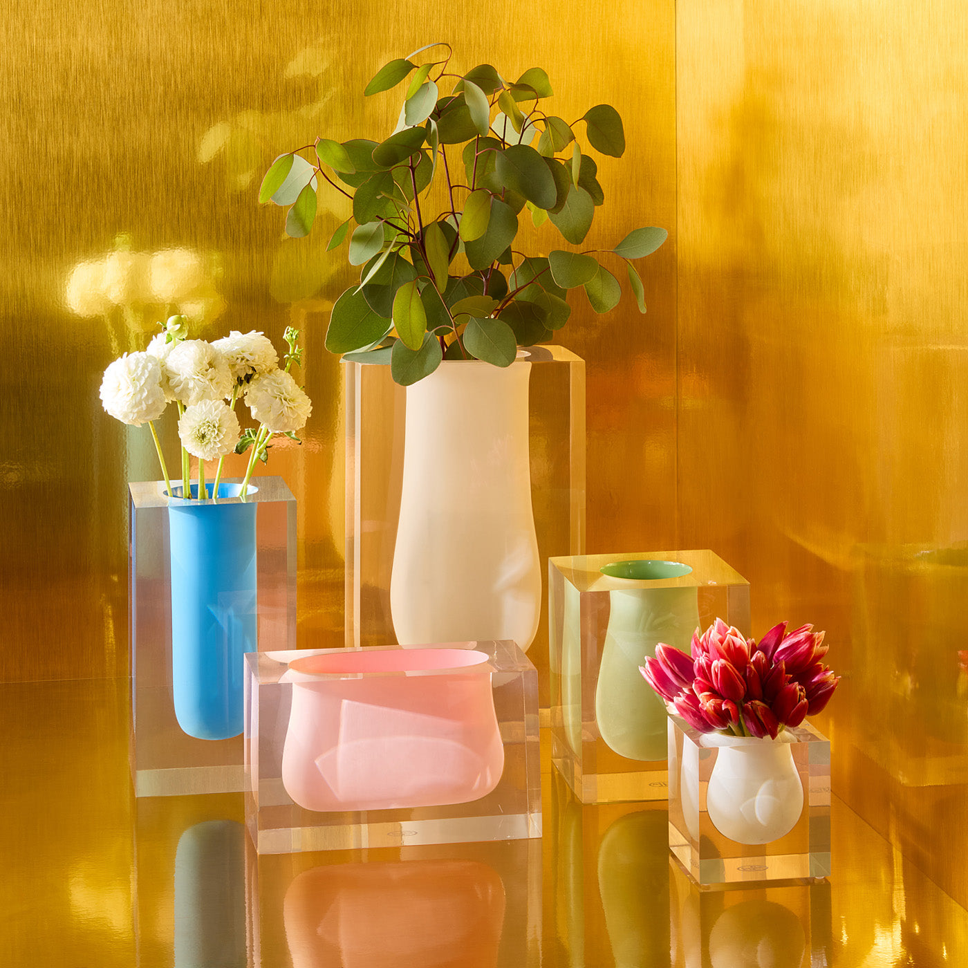 Bel Air Gorge Vase - Elegant Handcrafted Ceramic Flower Vase for Home Decor, Wedding Centerpieces & Luxury Gift Giving