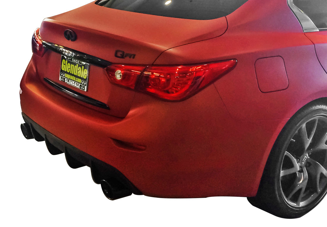 2014-2017 Infiniti Q50 Rear Diffuser Unpainted - KB11222 - Perfect for Car Customization & Performance Upgrades