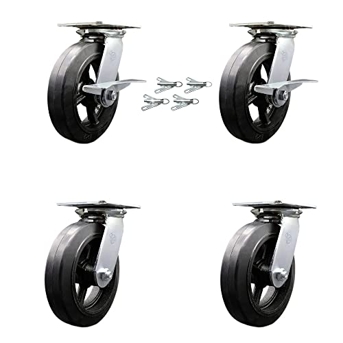 4 Swivel w/2 Brakes & 4 Swivel Locks