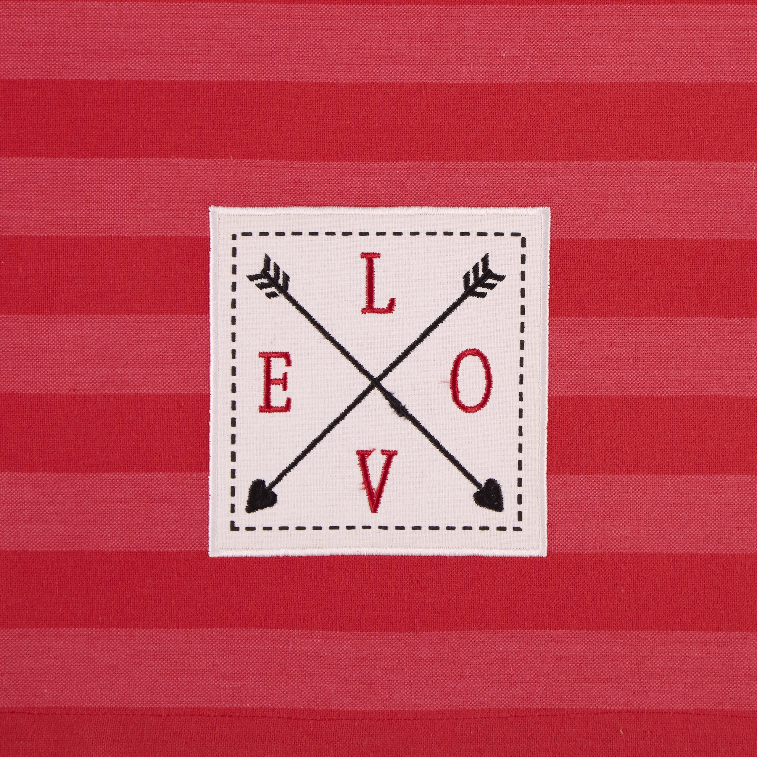 Valentine's Day Table Runner 14x72 Inches - Romantic Heart Pattern Tabletop Decor for Dining Room, Wedding & Anniversary Celebrations