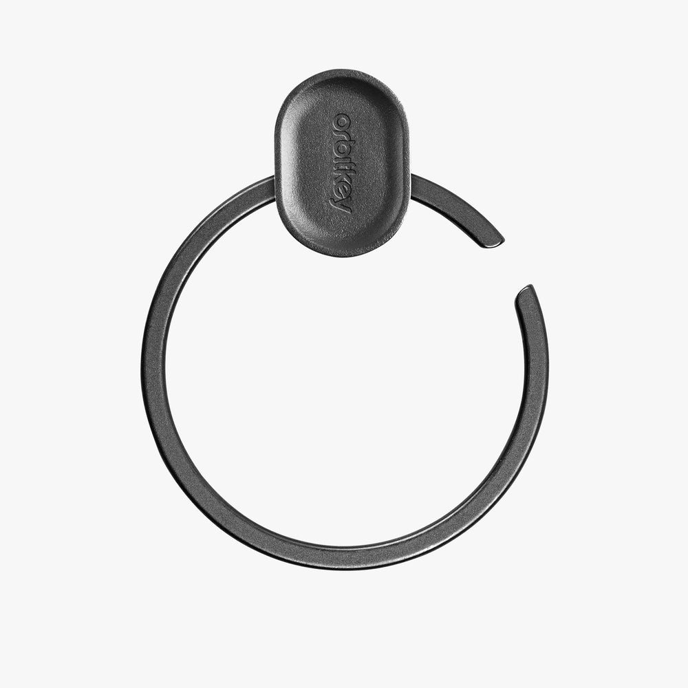 ORBITKEY Ring V2 - Premium Minimalist Key Organizer (Black) | Compact & Durable Key Holder for Home, Office, Travel & Everyday Carry