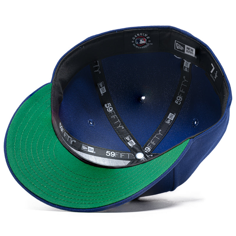 New Era x Politics Los Angeles Dodgers 59FIFTY Fitted Hat - Dark Royal Blue Baseball Cap for Men & Women - Perfect for Games, Streetwear & Sports Fashion